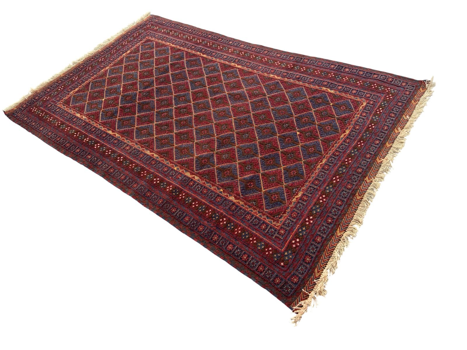 Handmade Tribal Afghan Meshwani Rug 210 CM x 142 CM  SK#1498