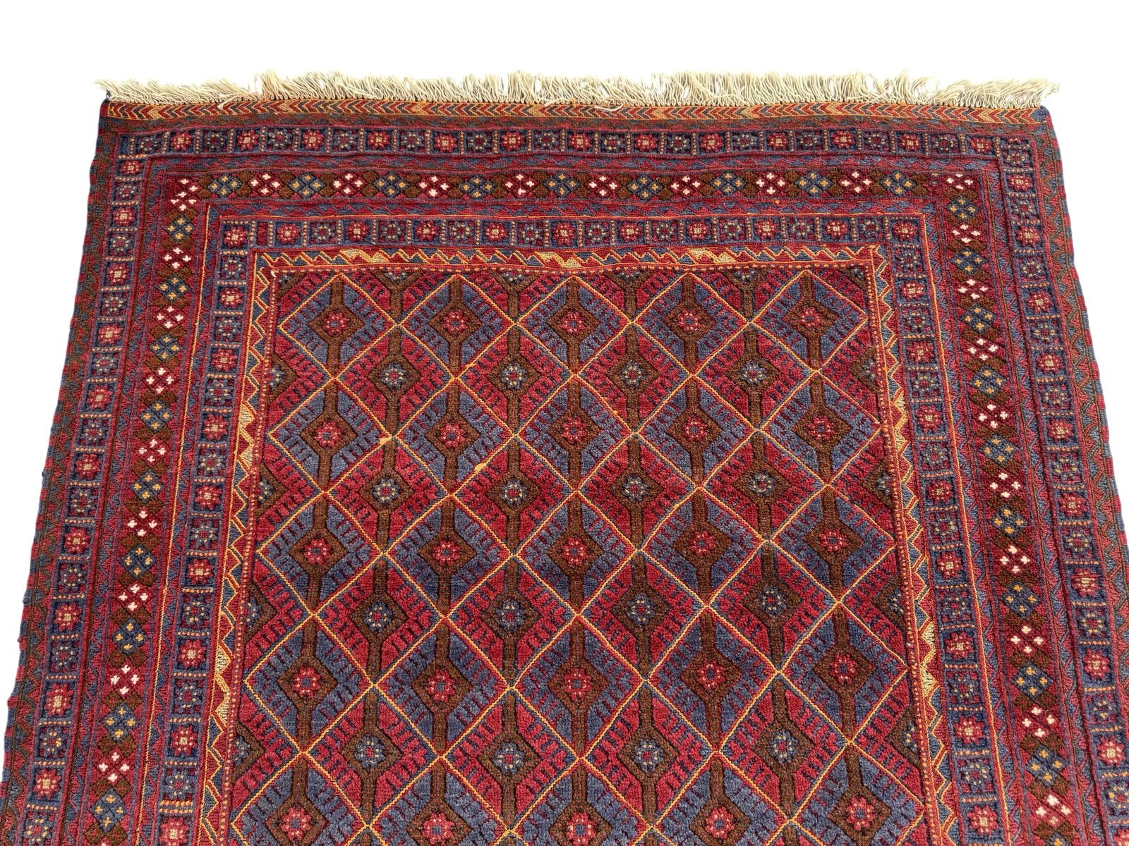 Handmade Tribal Afghan Meshwani Rug 210 CM x 142 CM  SK#1498