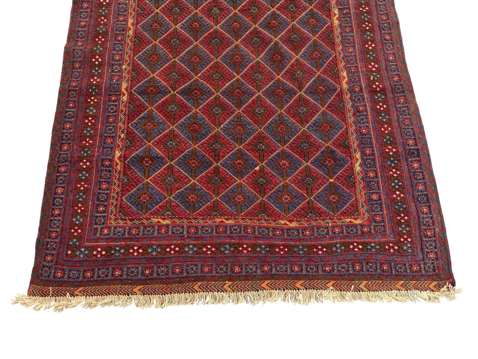 Handmade Tribal Afghan Meshwani Rug 210 CM x 142 CM  SK#1498