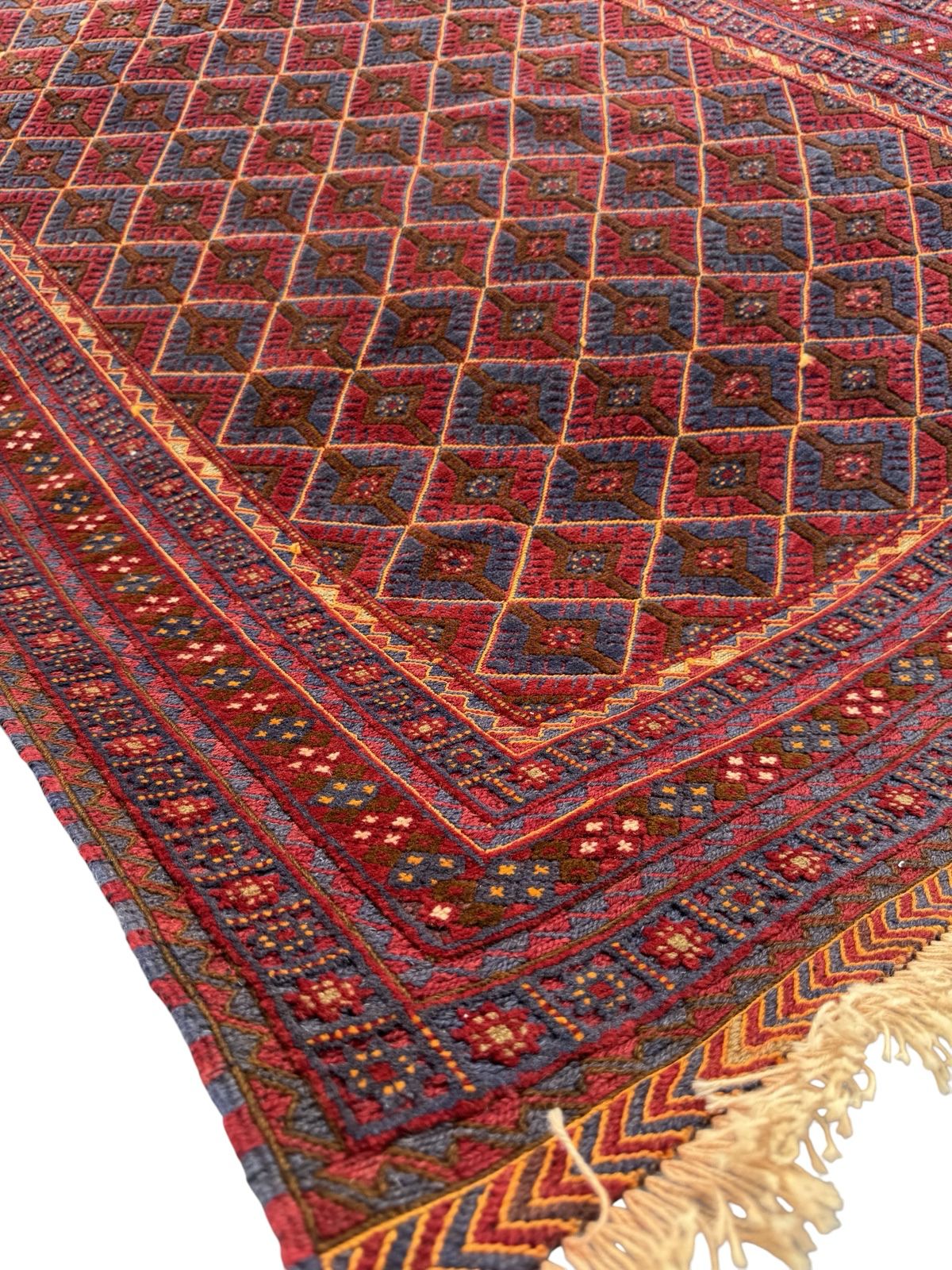 Handmade Tribal Afghan Meshwani Rug 210 CM x 142 CM  SK#1498