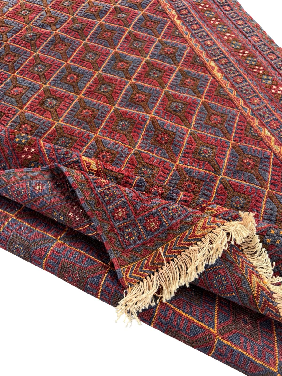 Handmade Tribal Afghan Meshwani Rug 210 CM x 142 CM  SK#1498