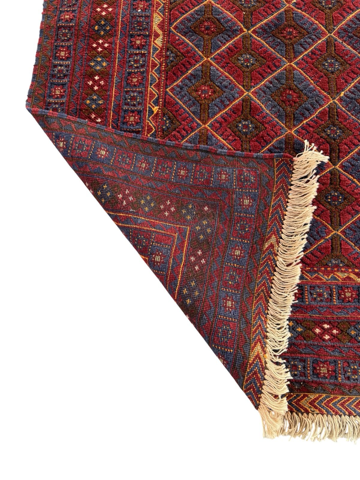 Handmade Tribal Afghan Meshwani Rug 210 CM x 142 CM  SK#1498