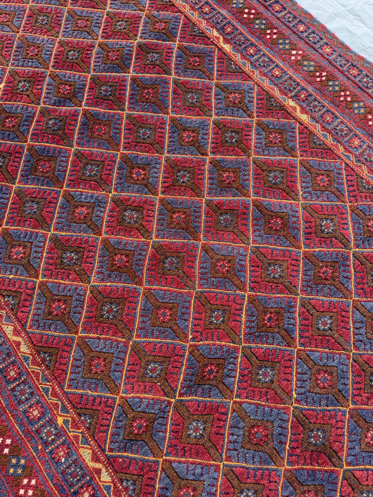 Handmade Tribal Afghan Meshwani Rug 210 CM x 142 CM  SK#1498
