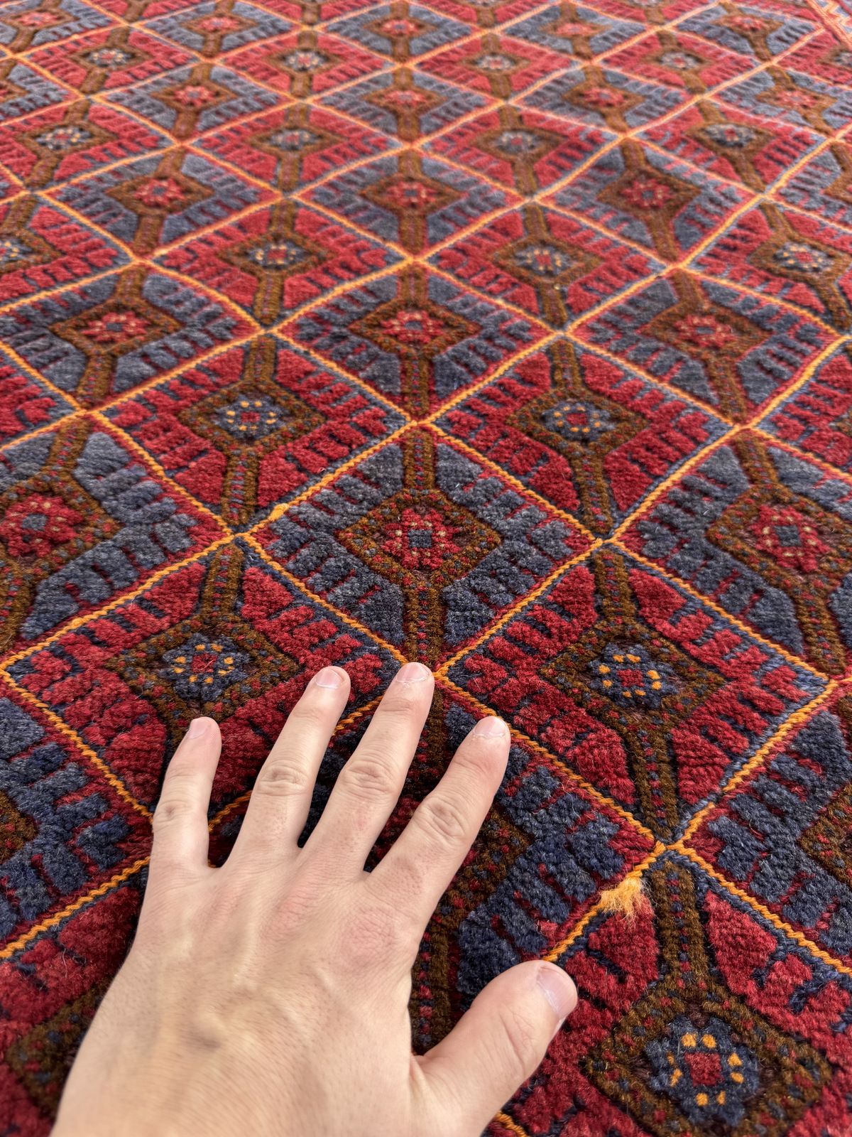 Handmade Tribal Afghan Meshwani Rug 210 CM x 142 CM  SK#1498
