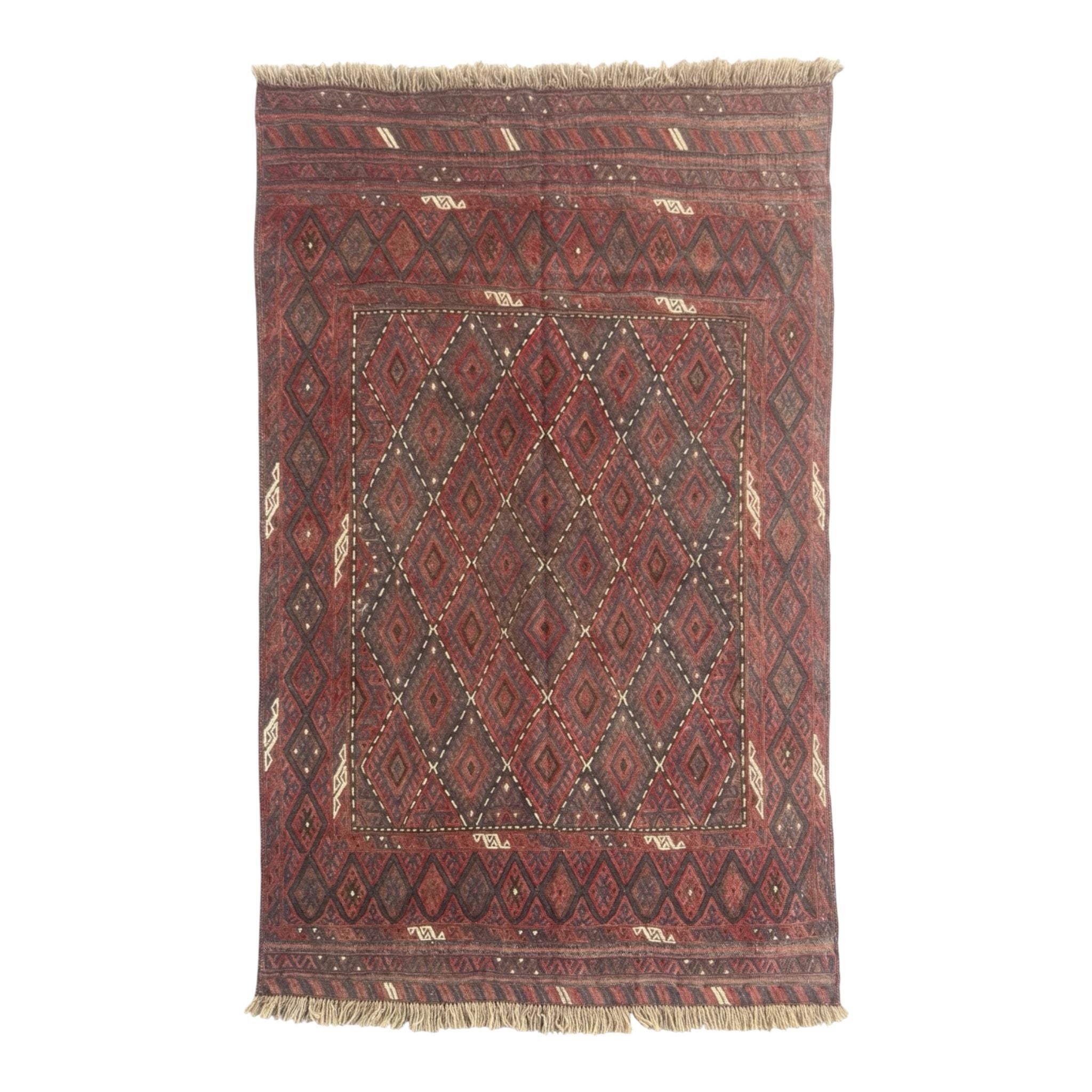 Handmade Tribal Afghan Meshwani Rug 150 CM x 102 CM  SK#1499