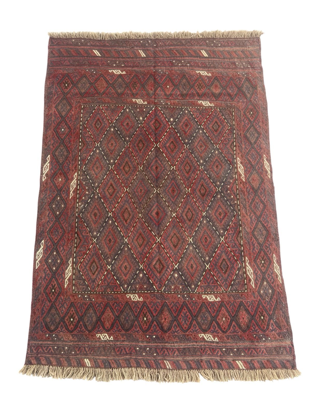 Handmade Tribal Afghan Meshwani Rug 150 CM x 102 CM  SK#1499