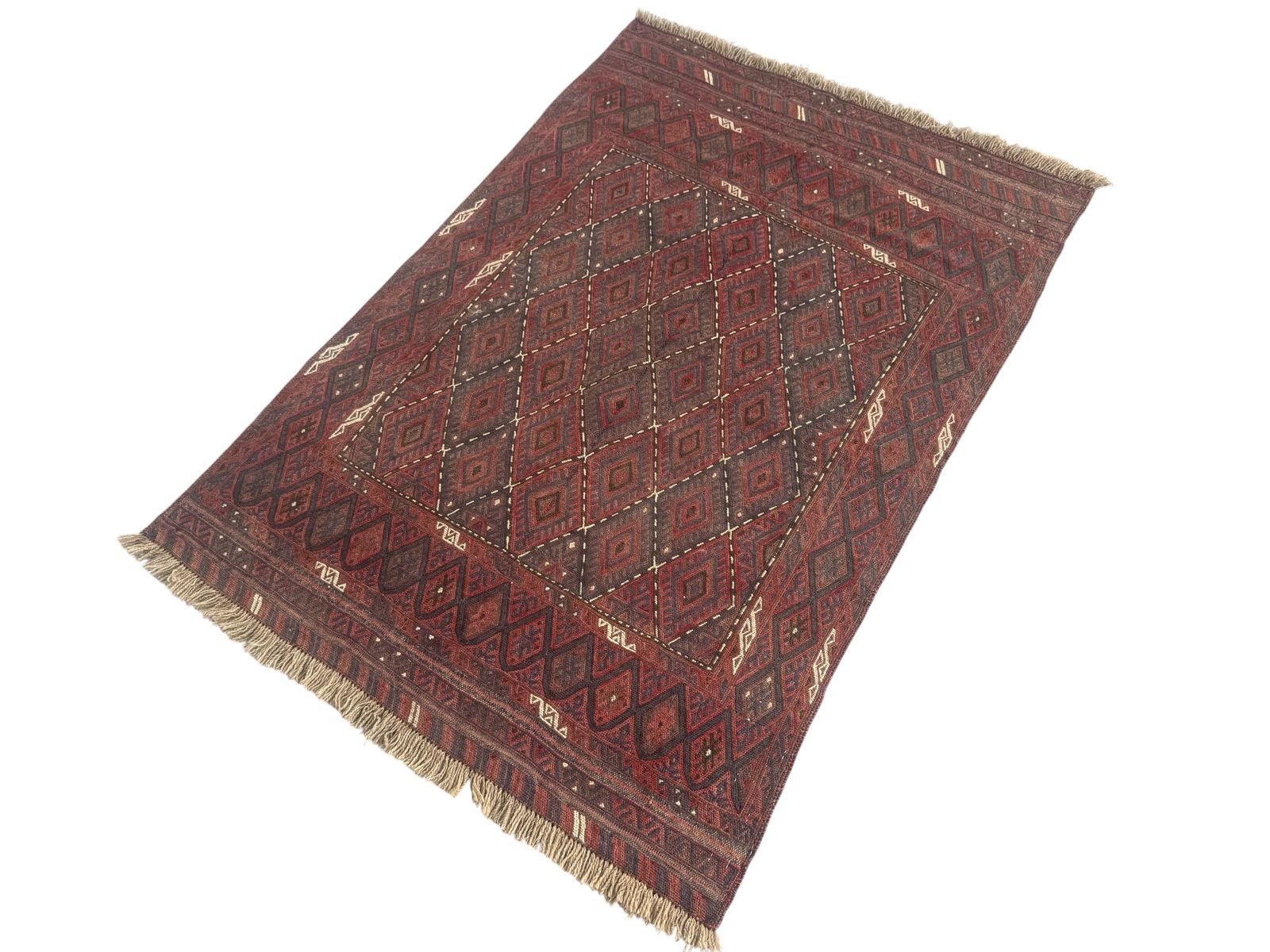 Handmade Tribal Afghan Meshwani Rug 150 CM x 102 CM  SK#1499