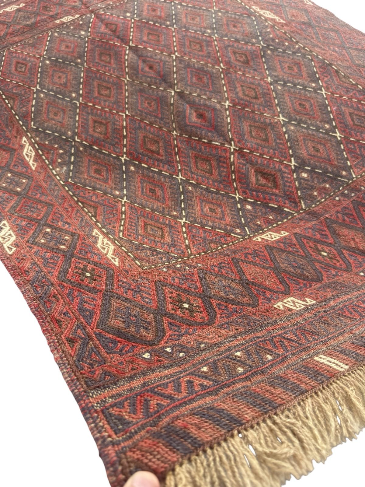 Handmade Tribal Afghan Meshwani Rug 150 CM x 102 CM  SK#1499