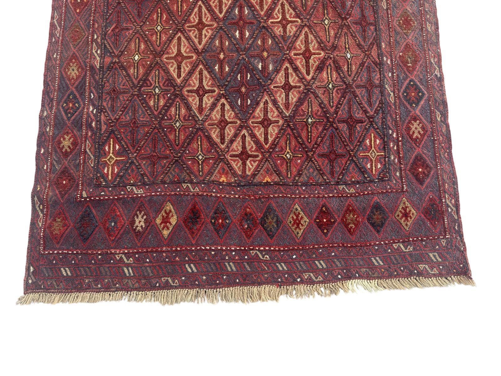Handmade Tribal Afghan Meshwani Rug 147 CM x 132 CM  SK#1500