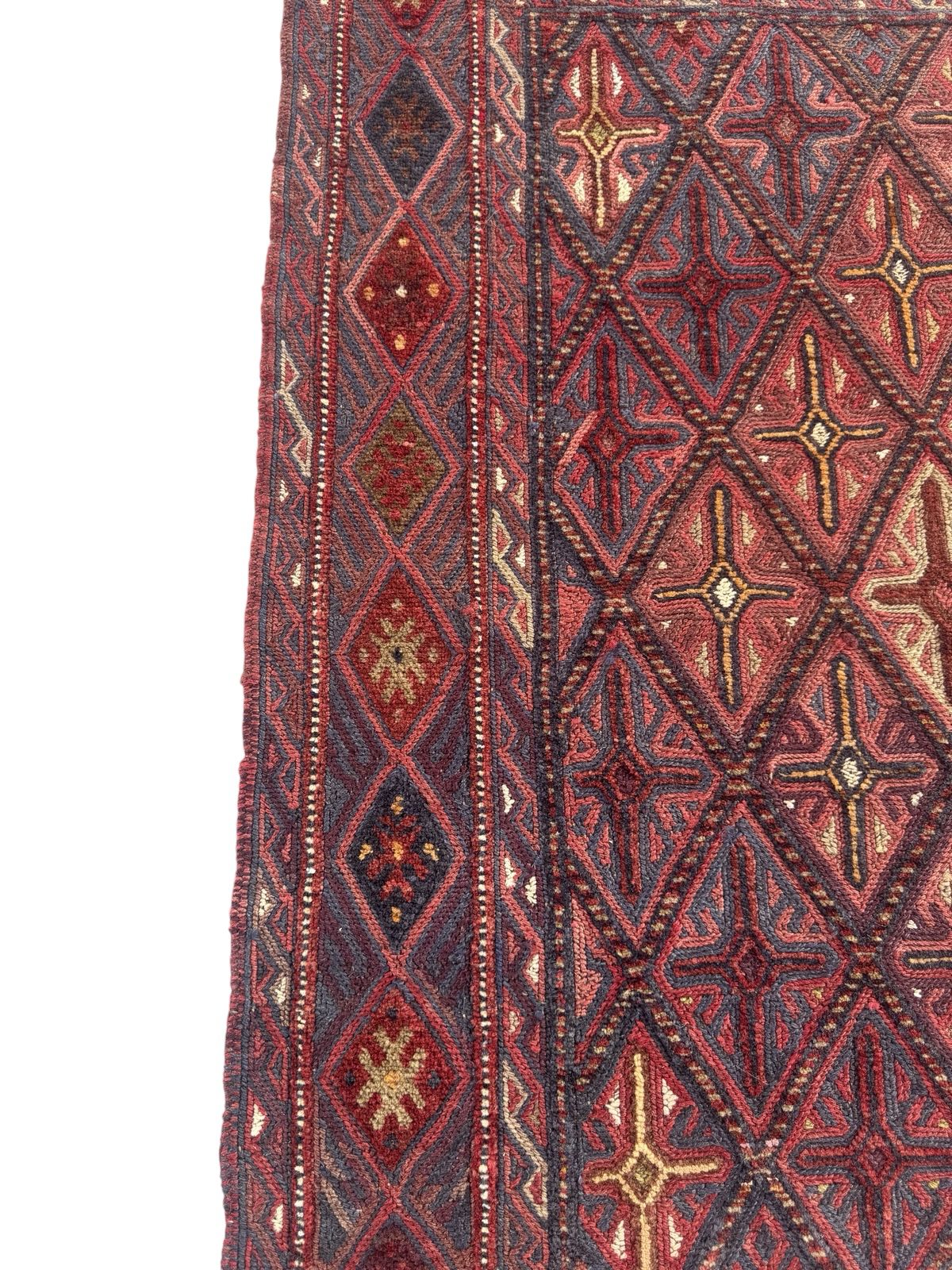 Handmade Tribal Afghan Meshwani Rug 147 CM x 132 CM  SK#1500