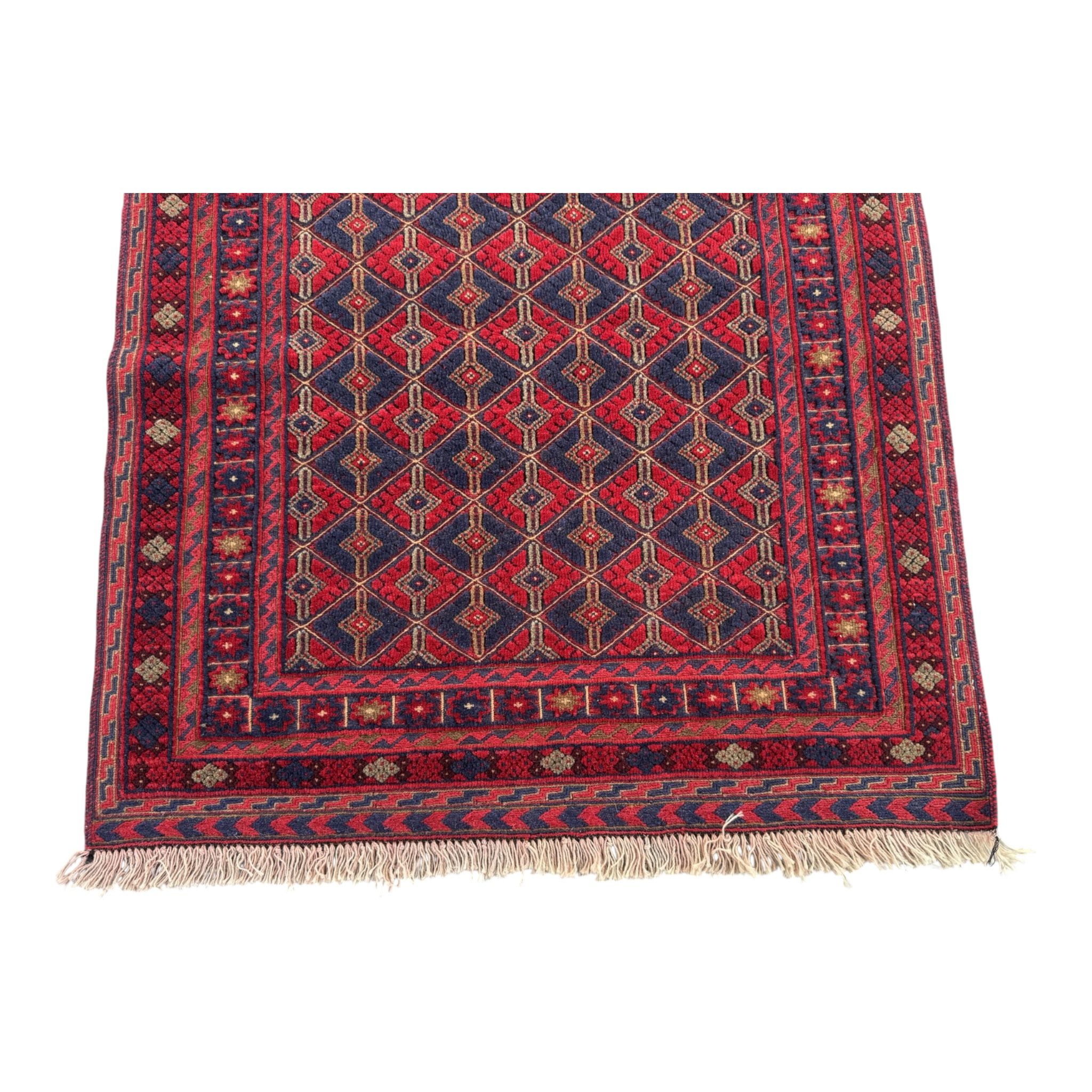 Handmade Tribal Afghan Meshwani Rug 120 CM x 103 CM  SK#1501