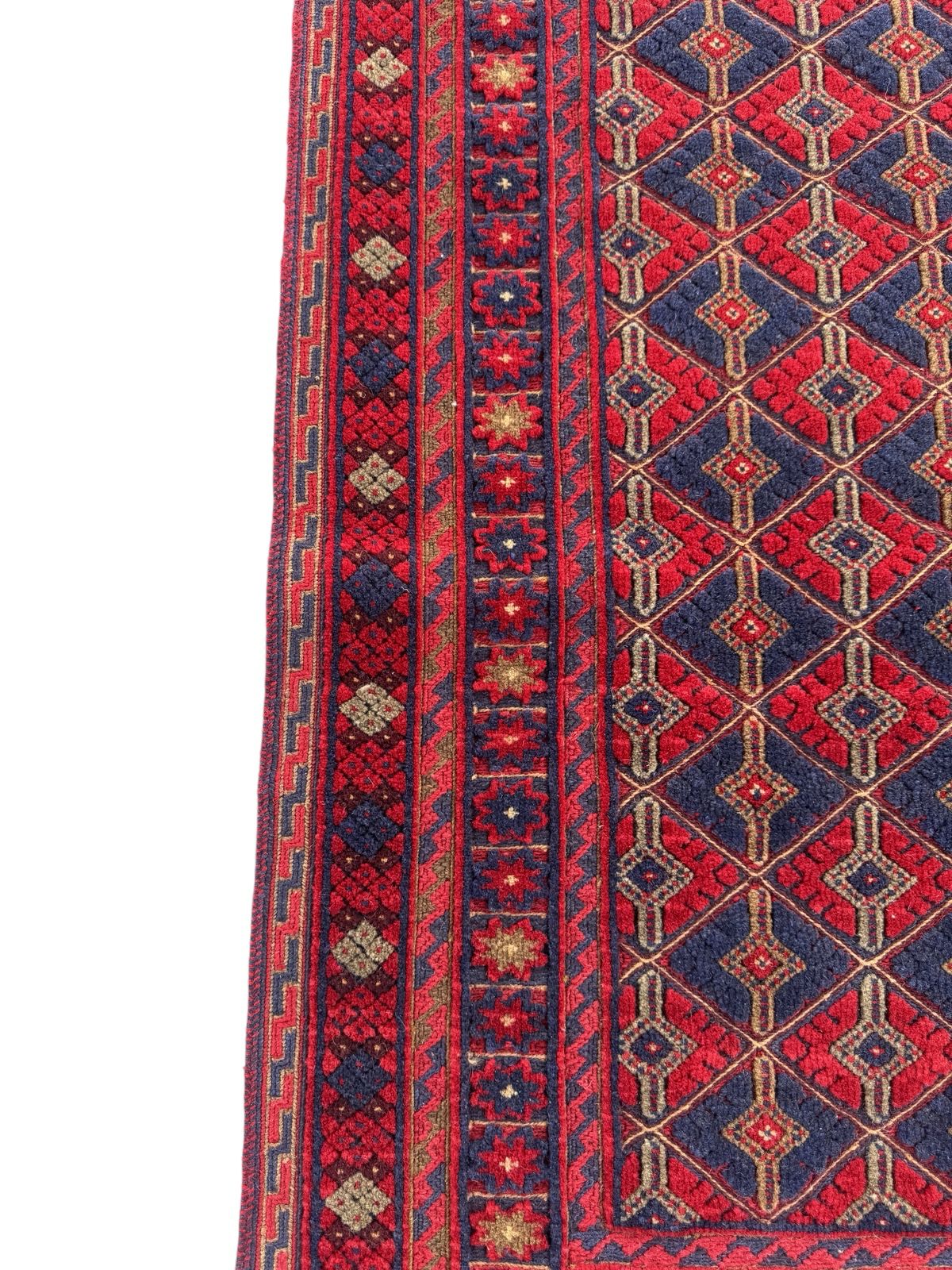 Handmade Tribal Afghan Meshwani Rug 120 CM x 103 CM  SK#1501