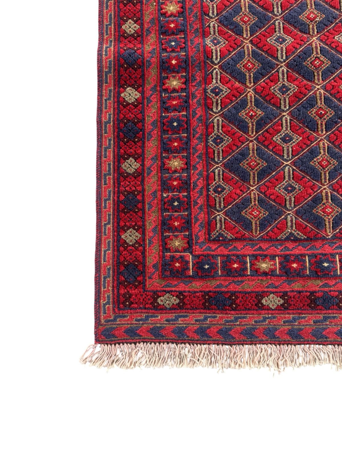 Handmade Tribal Afghan Meshwani Rug 120 CM x 103 CM  SK#1501