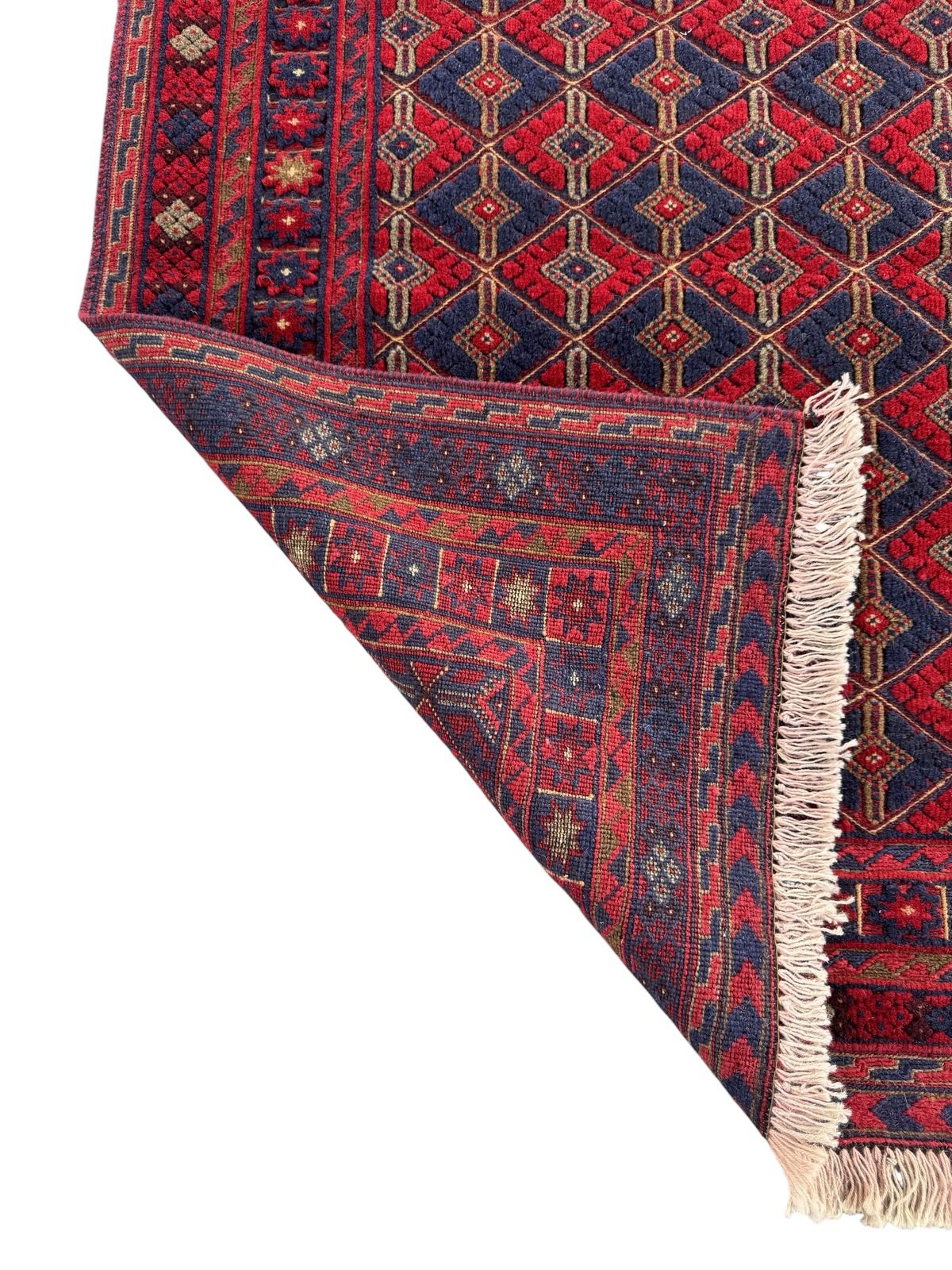Handmade Tribal Afghan Meshwani Rug 120 CM x 103 CM  SK#1501