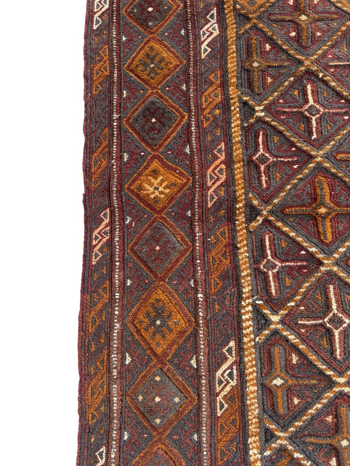 Handmade Tribal Afghan Meshwani Rug 130 CM x 117 CM  SK#1502