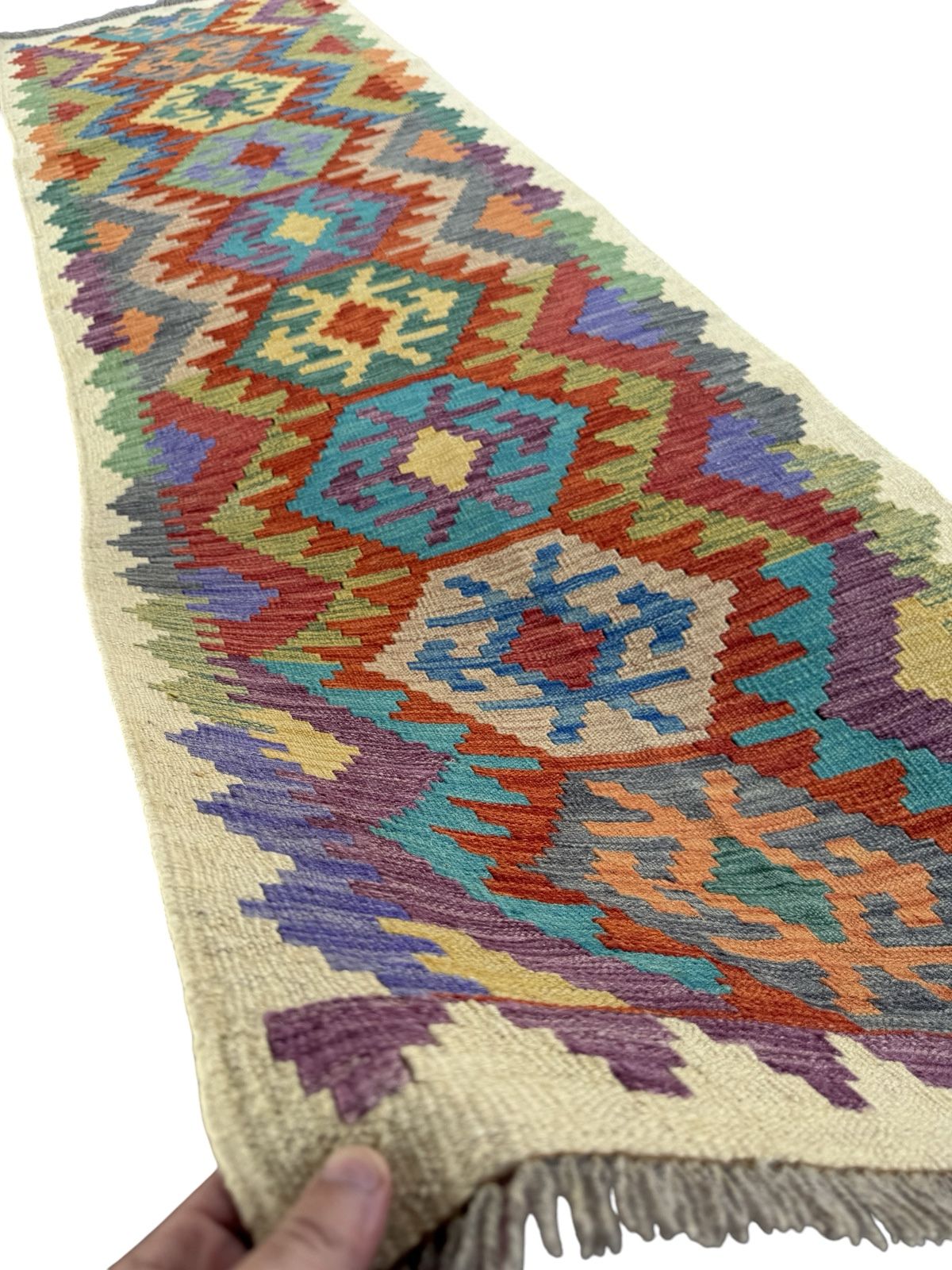 Handmade Kilim Long Hallway Rug 288 cm x 84 cm Sk#SK#1409