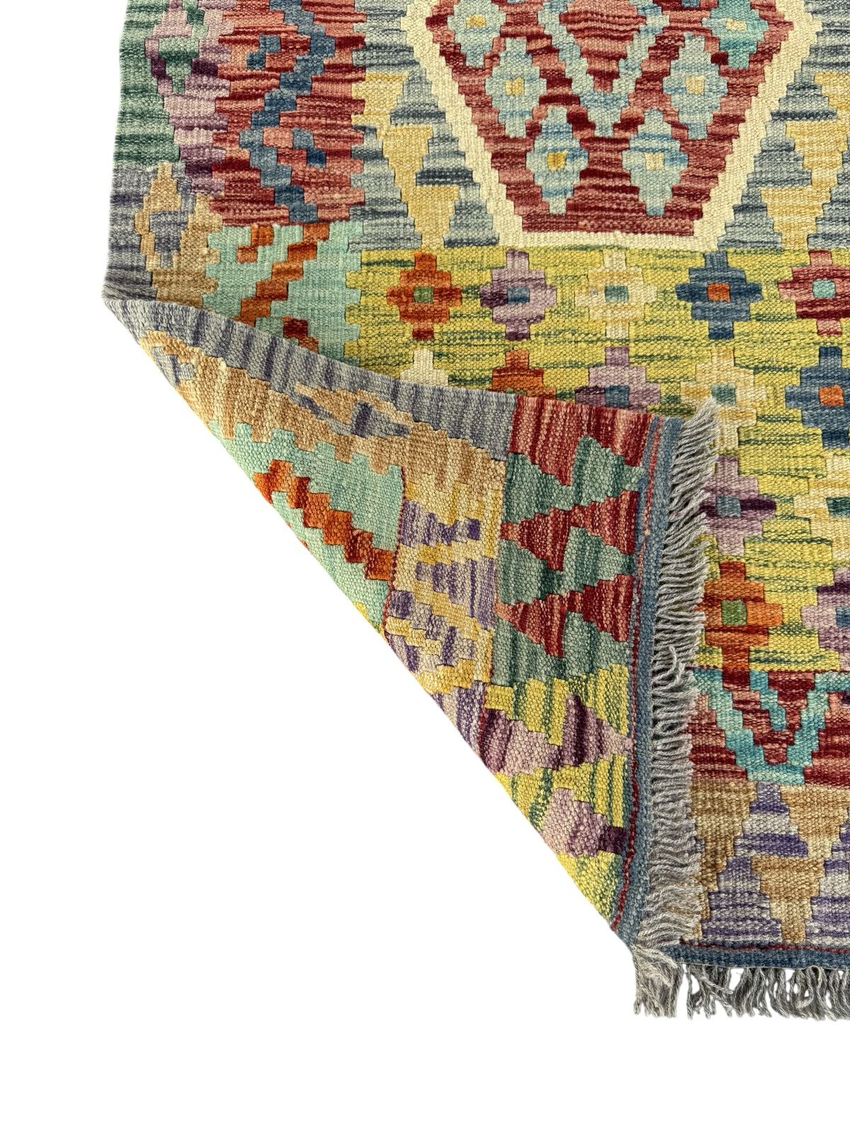 Handmade Afghan Kilim Runner Rug 300 CM x 85 CM Sk#1411