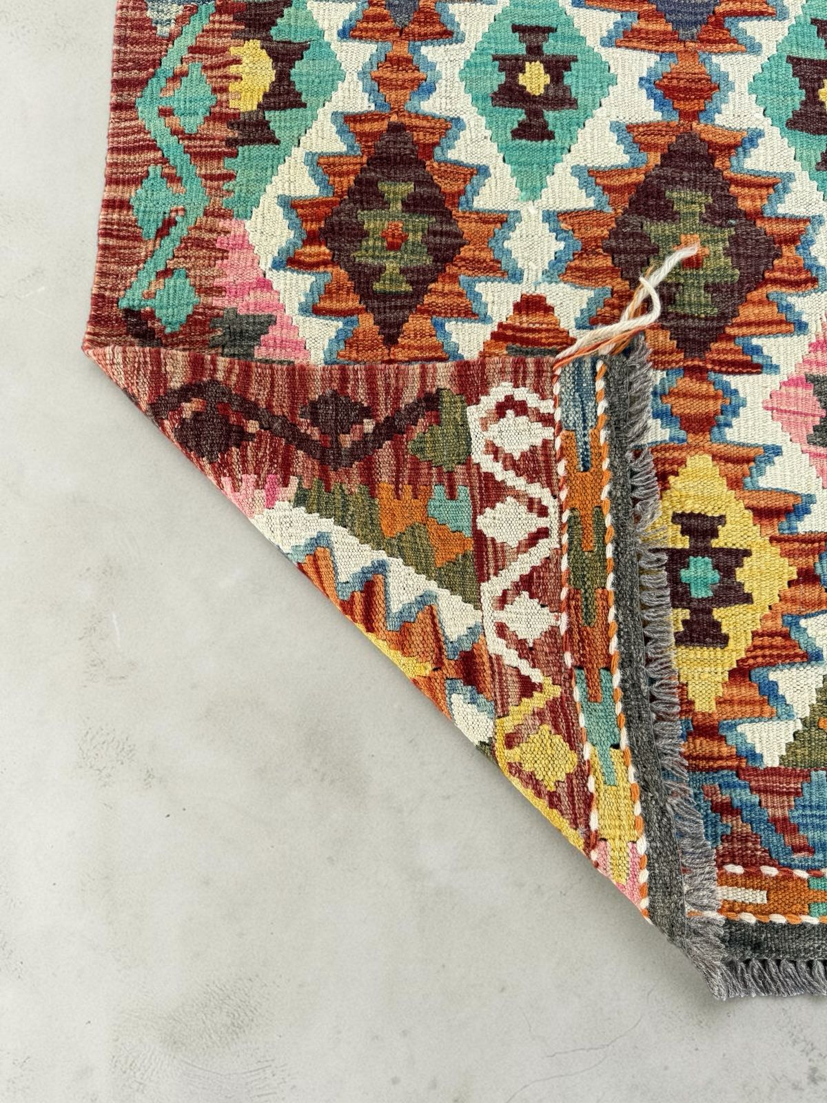 Handmade Afghan Kilim Runner Rug 291 CM x 83 CM Sk#1421