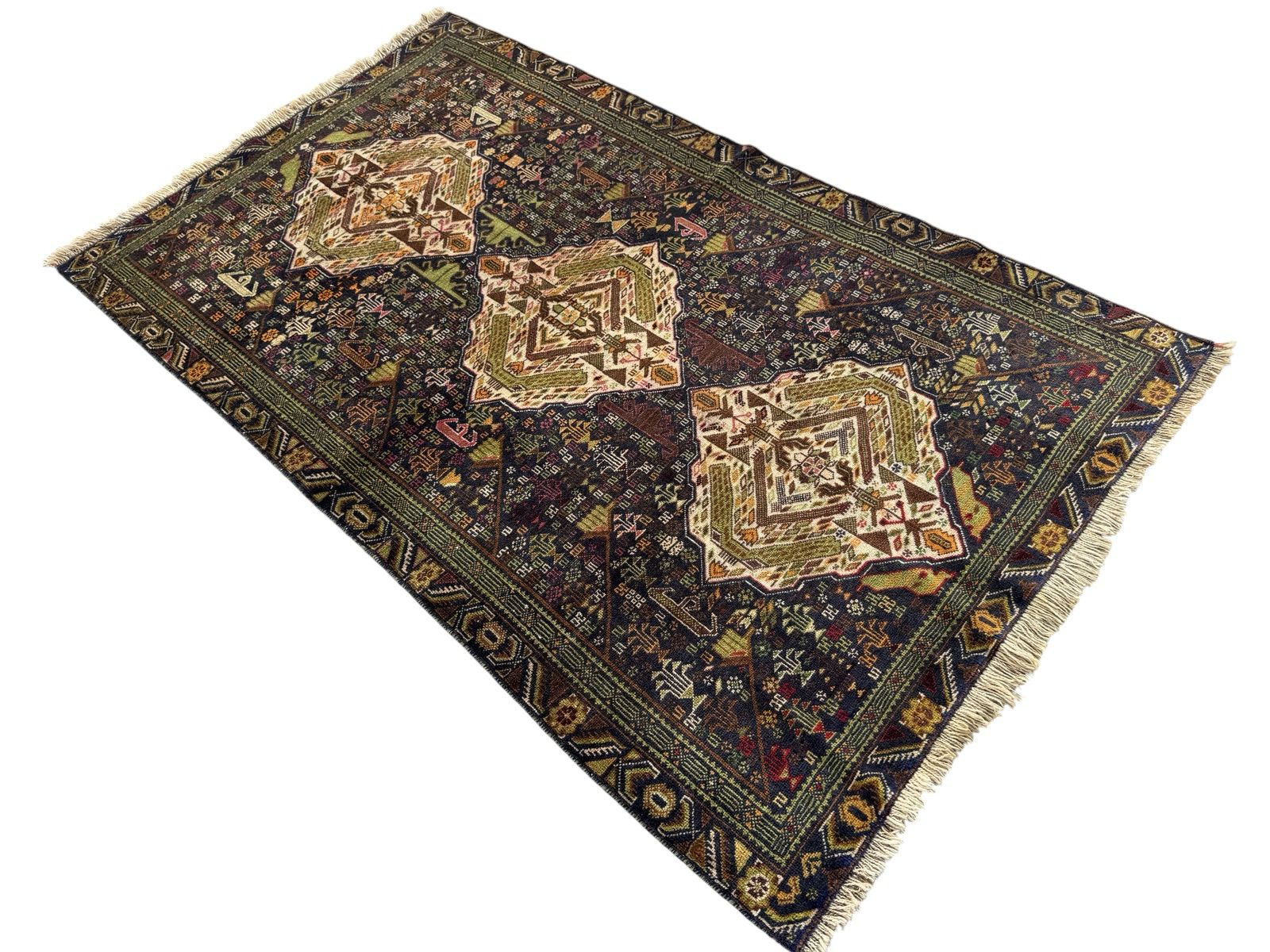 Handmade Balochi Rug 195 CM x 117 CM Sk#1487