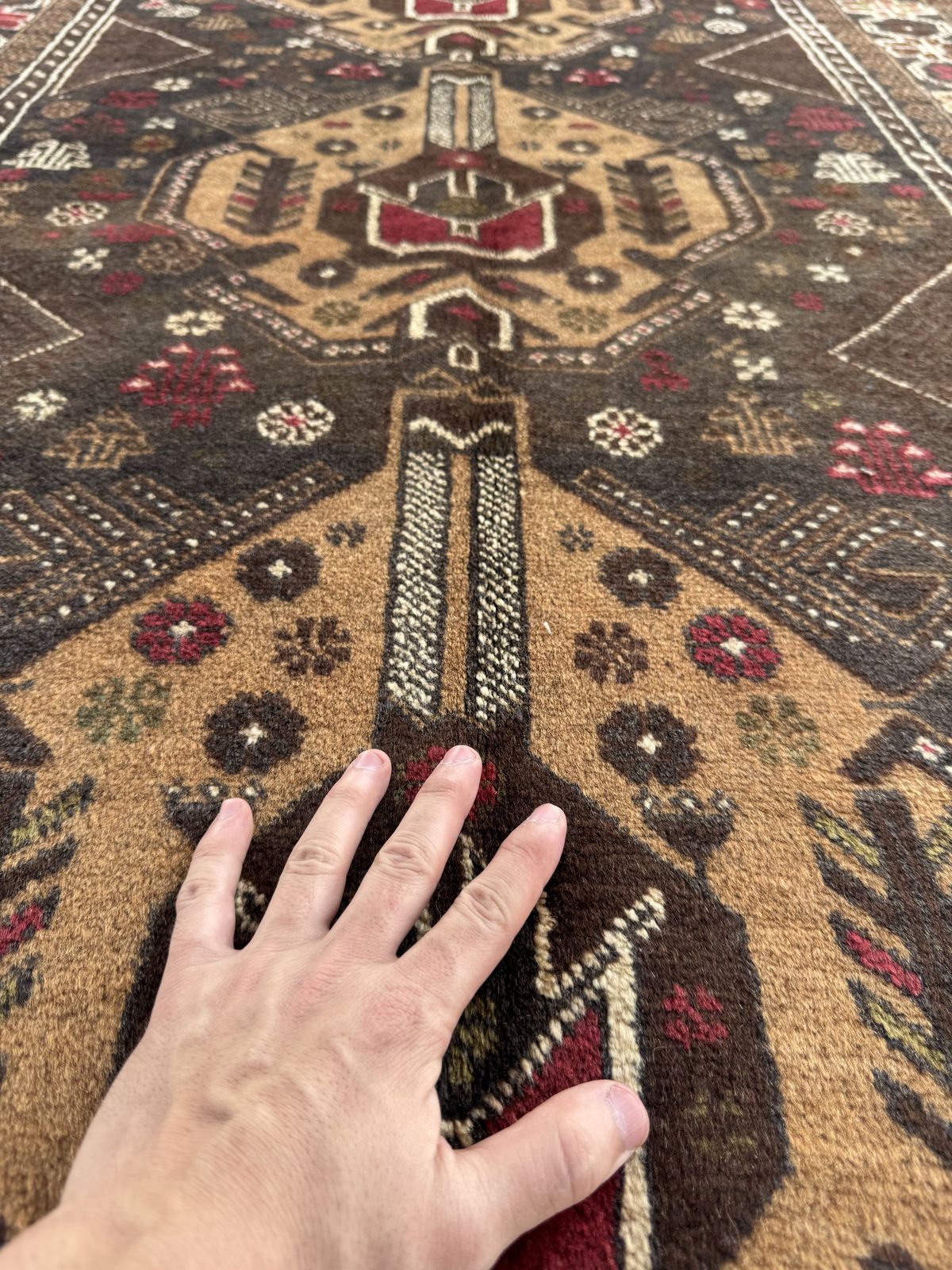 Handmade Balochi Rug 206 CM x 116 CM Sk#1490