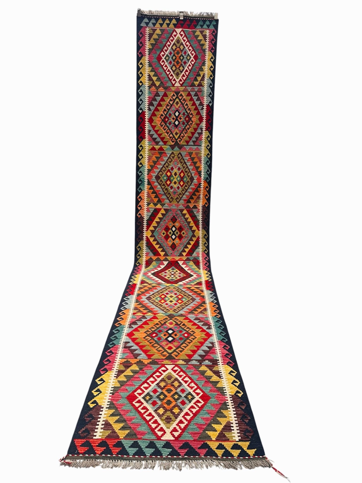 Handmade Kilim Long Hallway Rug 490 CM x 81 CM Sk#2017
