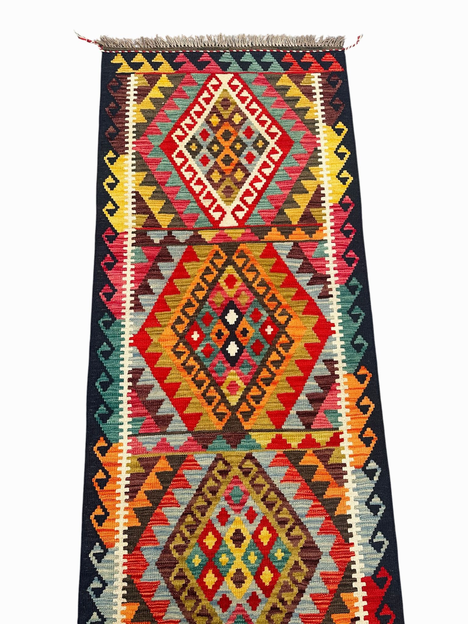 Handmade Kilim Long Hallway Rug 490 CM x 81 CM Sk#2017