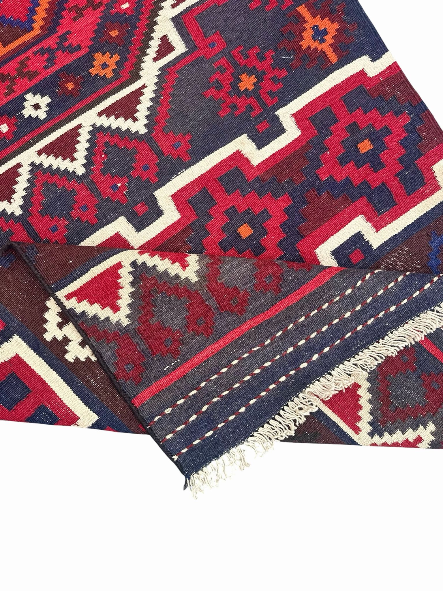 Handmade Kilim Long Hallway Rug 409 CM x 99 CM Sk#2018