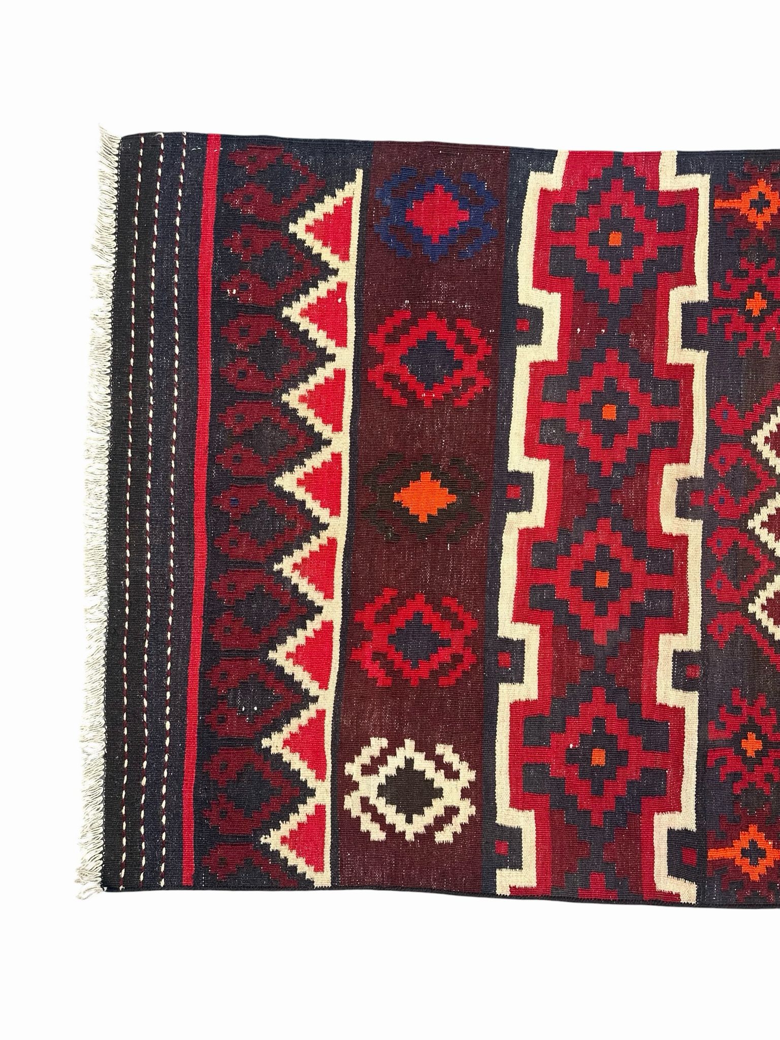 Handmade Kilim Long Hallway Rug 409 CM x 99 CM Sk#2018