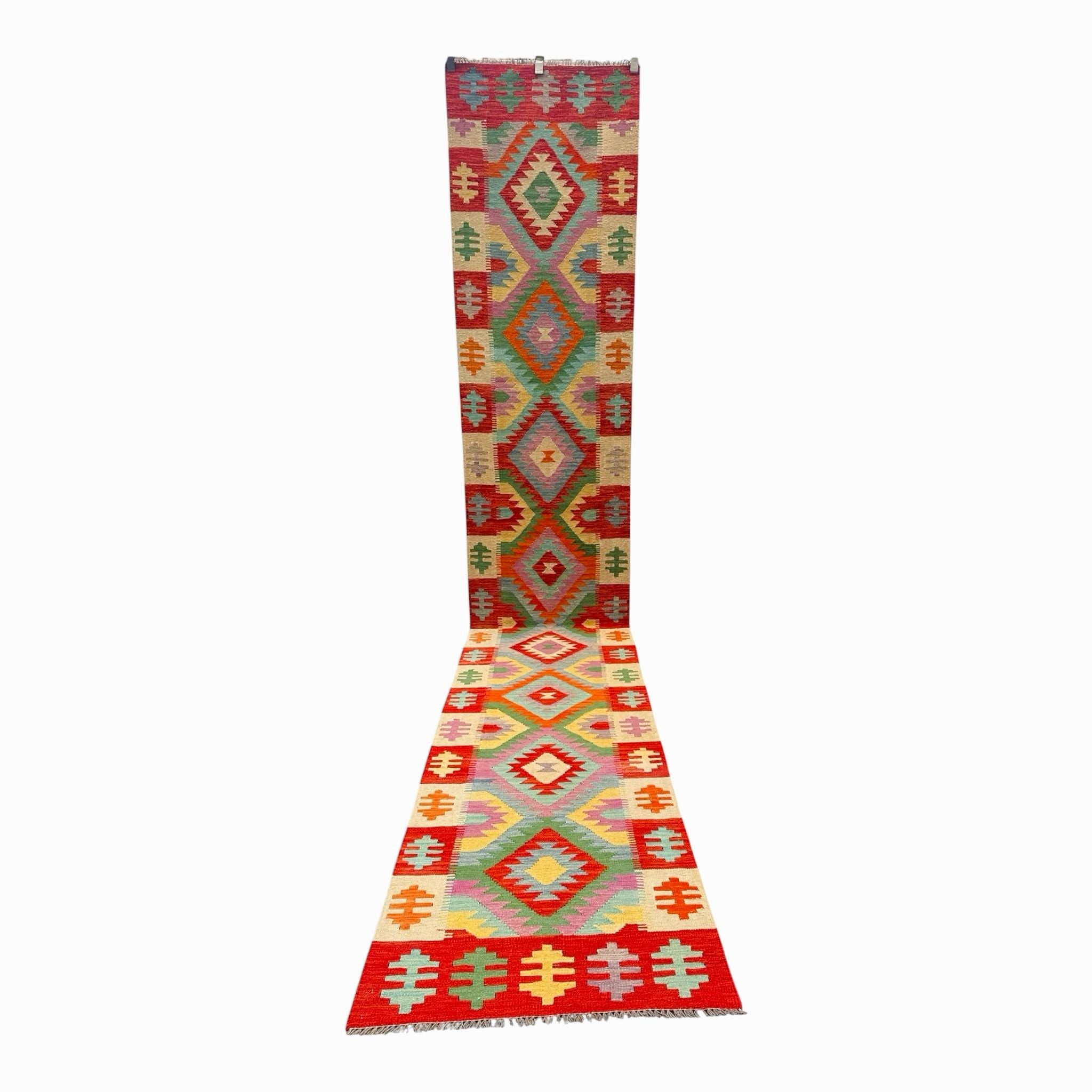 Handmade Kilim Long Hallway Rug 485 cm x 81 cm Sk#2020