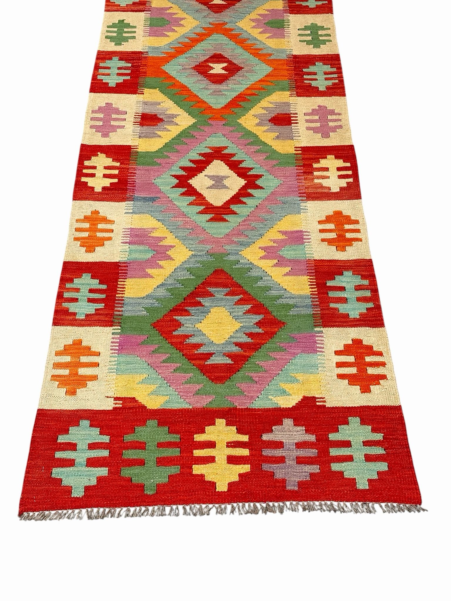 Handmade Kilim Long Hallway Rug 485 cm x 81 cm Sk#2020