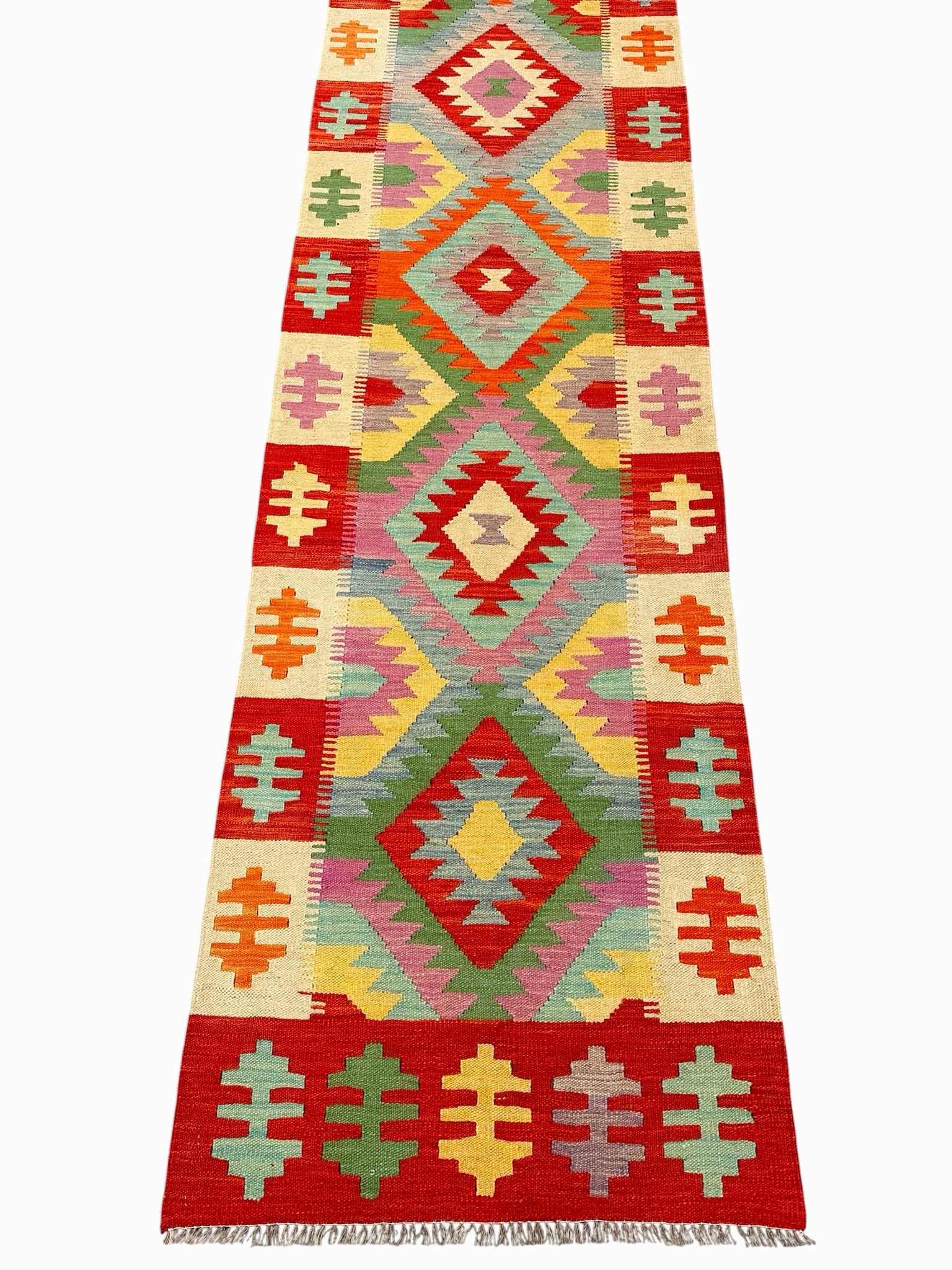 Handmade Kilim Long Hallway Rug 485 cm x 81 cm Sk#2020