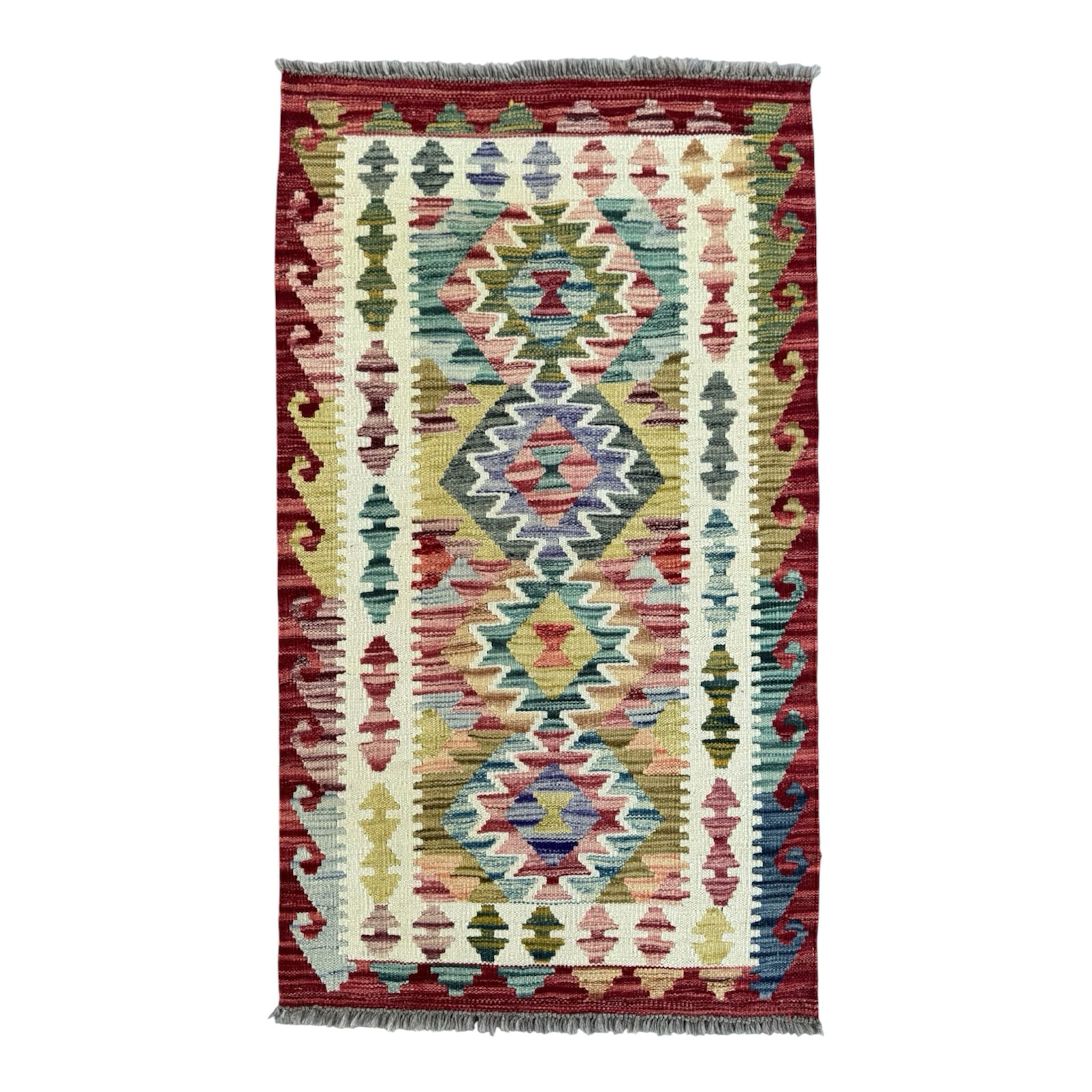 Handmade Afghan Kilim Rug 123 CM x 78 CM Sk#1434