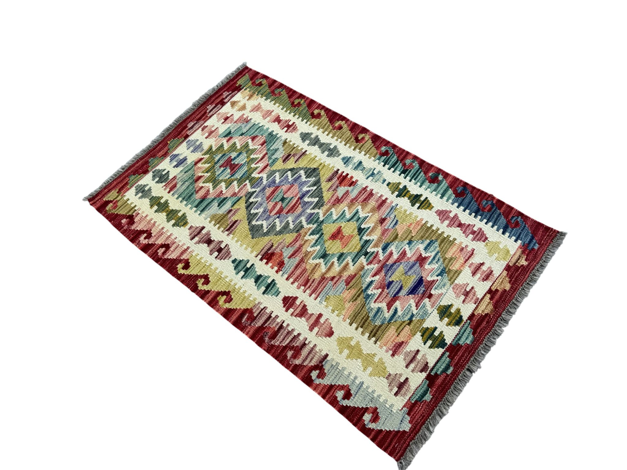 Handmade Afghan Kilim Rug 123 CM x 78 CM Sk#1434