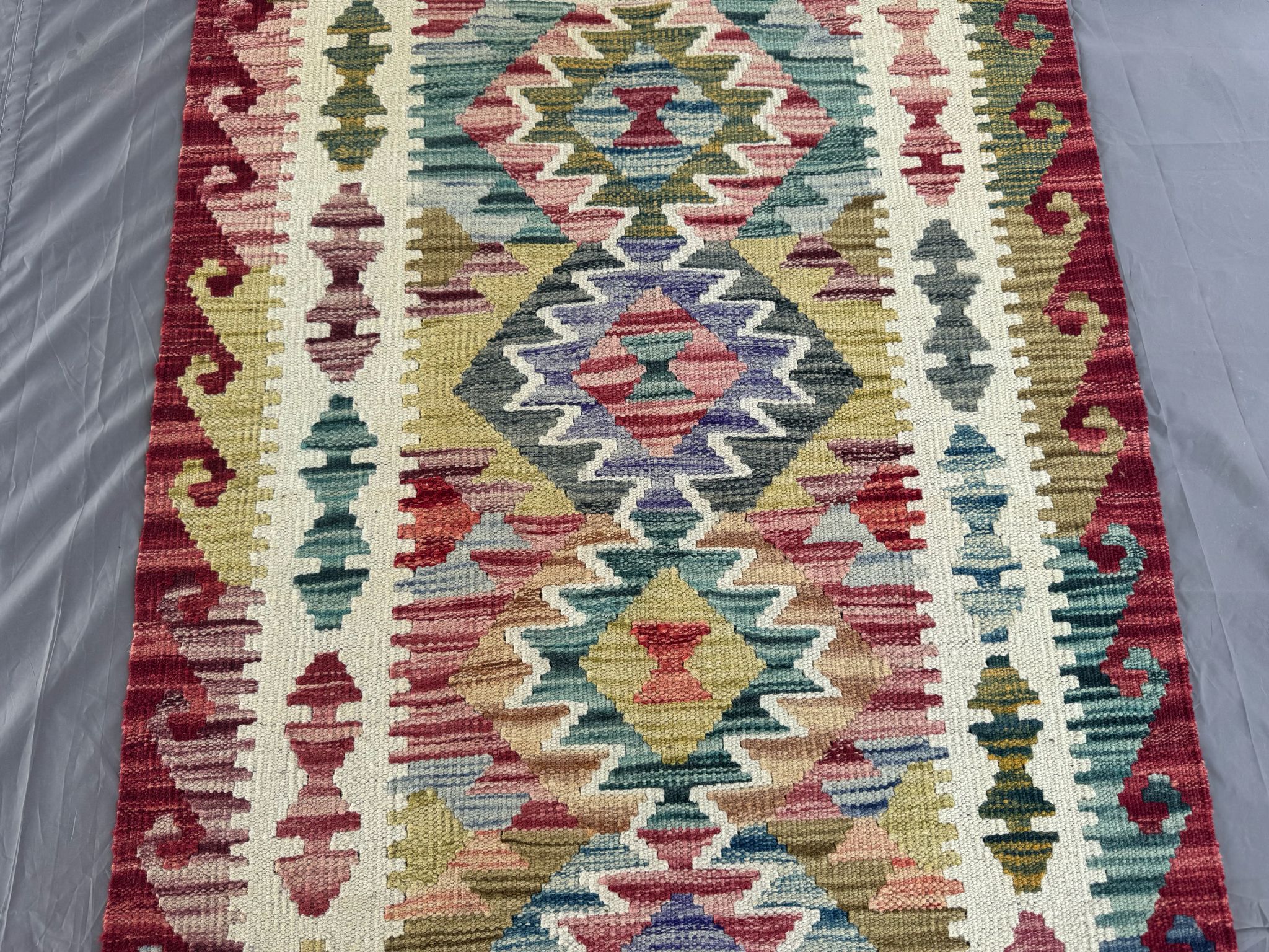 Handmade Afghan Kilim Rug 123 CM x 78 CM Sk#1434