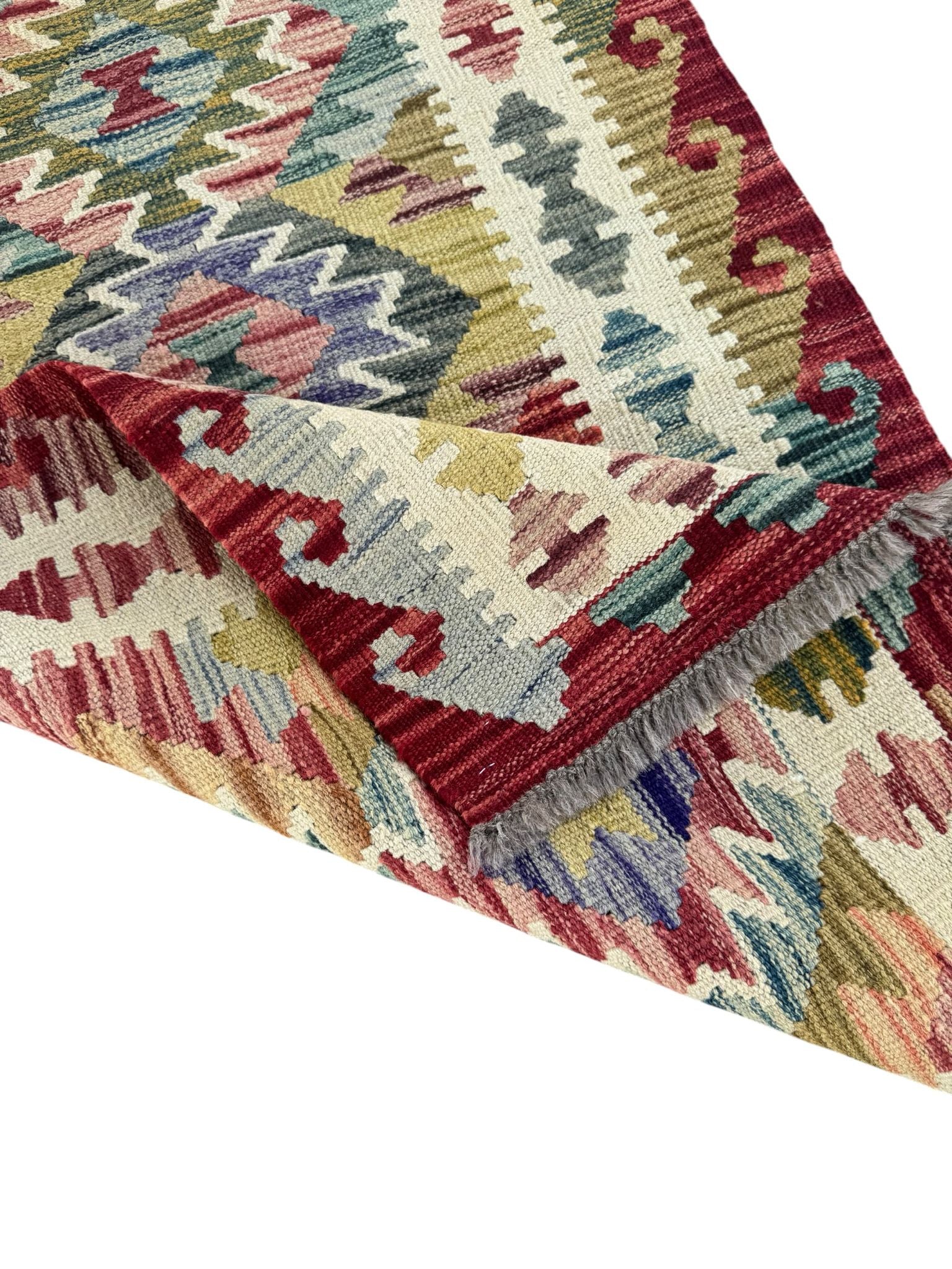 Handmade Afghan Kilim Rug 123 CM x 78 CM Sk#1434