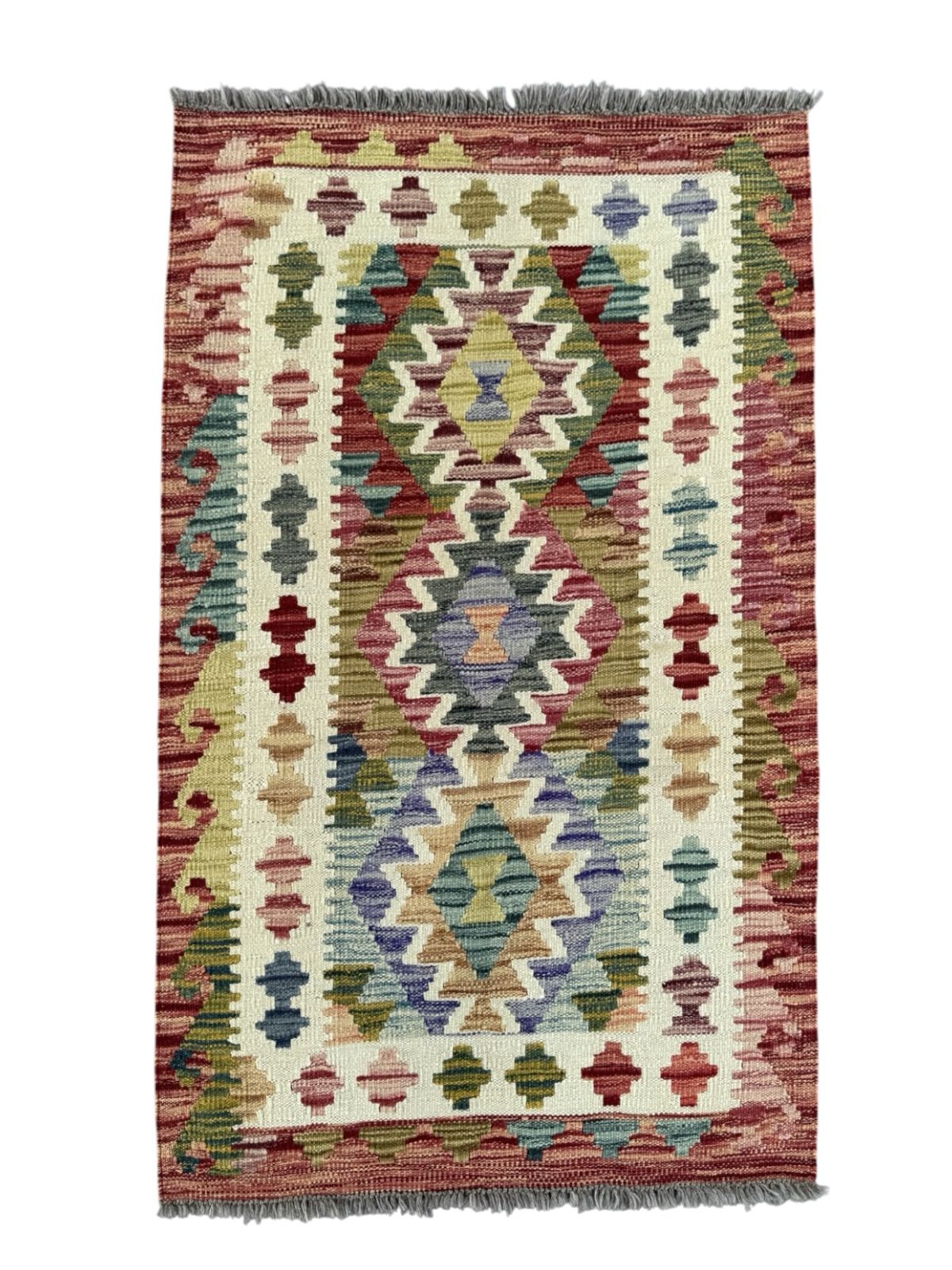 Handmade Afghan Kilim Rug 123 CM x 79 CM Sk#1433