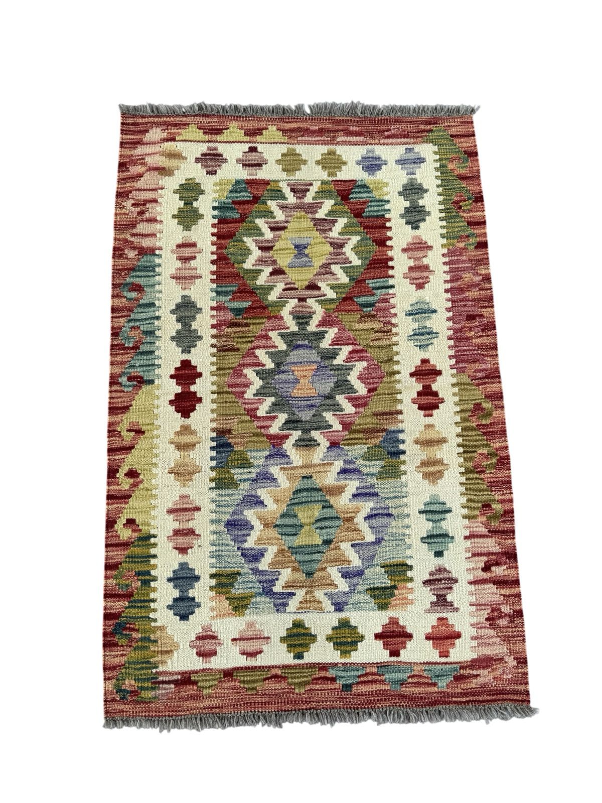 Handmade Afghan Kilim Rug 123 CM x 79 CM Sk#1433