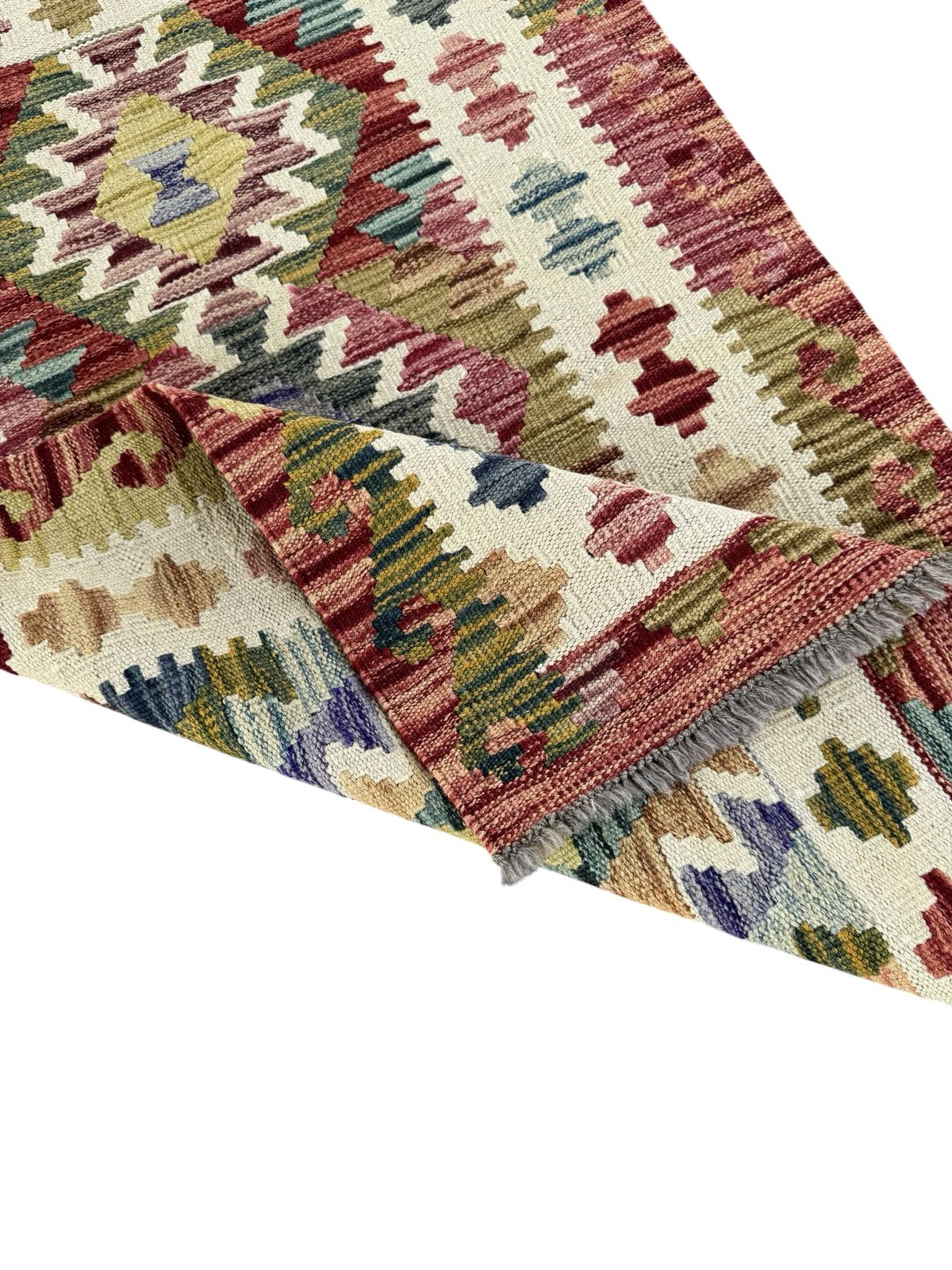 Handmade Afghan Kilim Rug 123 CM x 79 CM Sk#1433