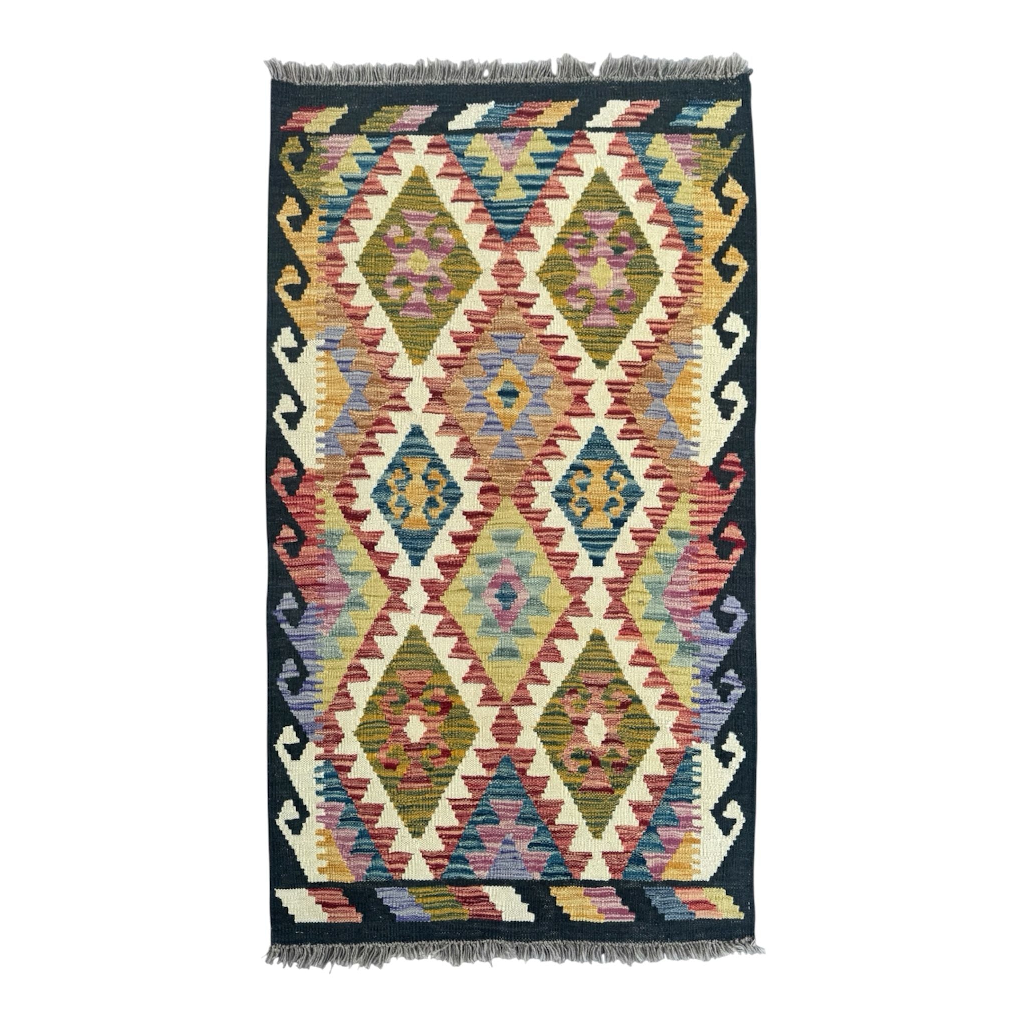 Handmade Afghan Kilim Rug 134 CM x 83 CM Sk#1435
