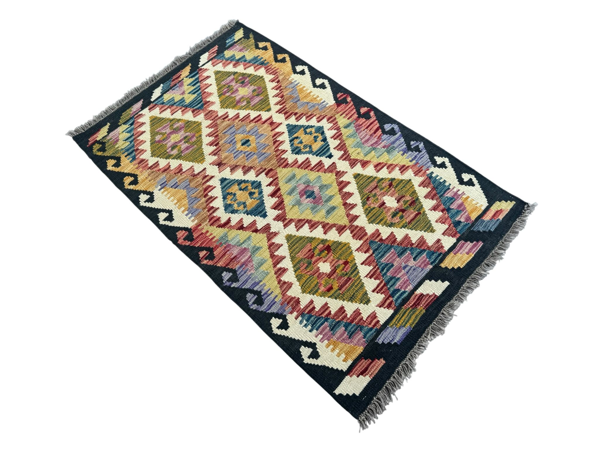 Handmade Afghan Kilim Rug 134 CM x 83 CM Sk#1435