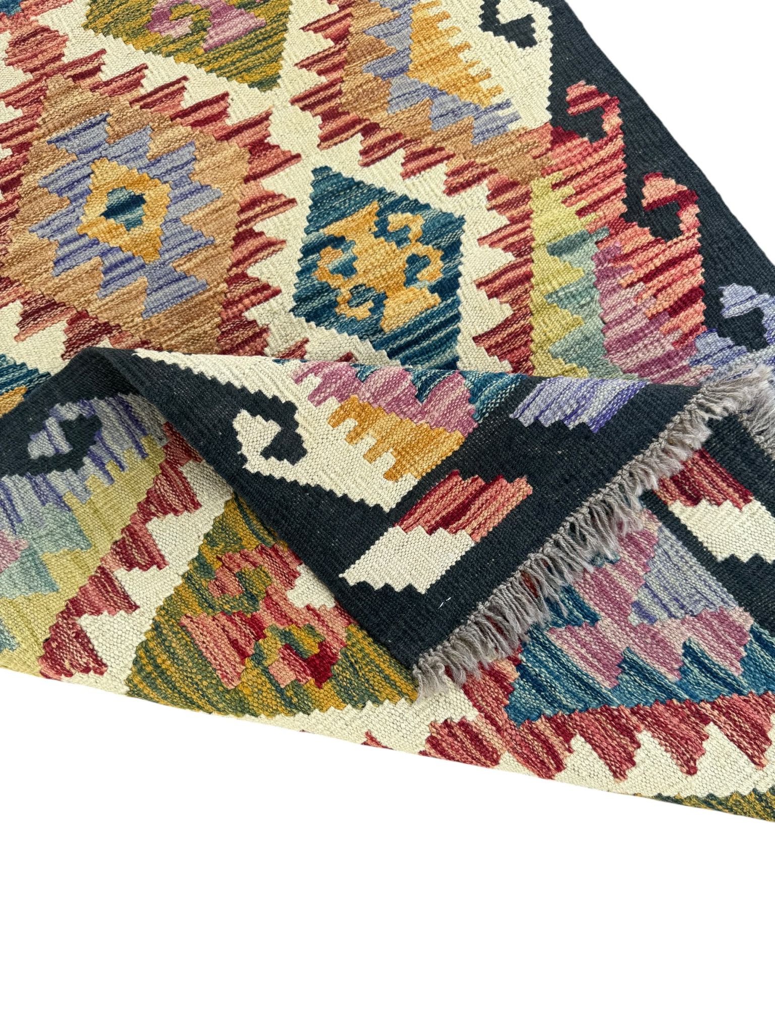 Handmade Afghan Kilim Rug 134 CM x 83 CM Sk#1435