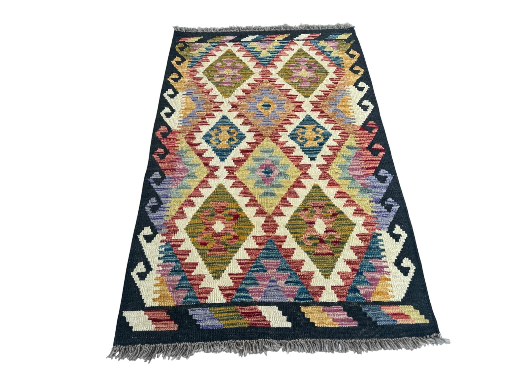 Handmade Afghan Kilim Rug 134 CM x 83 CM Sk#1435