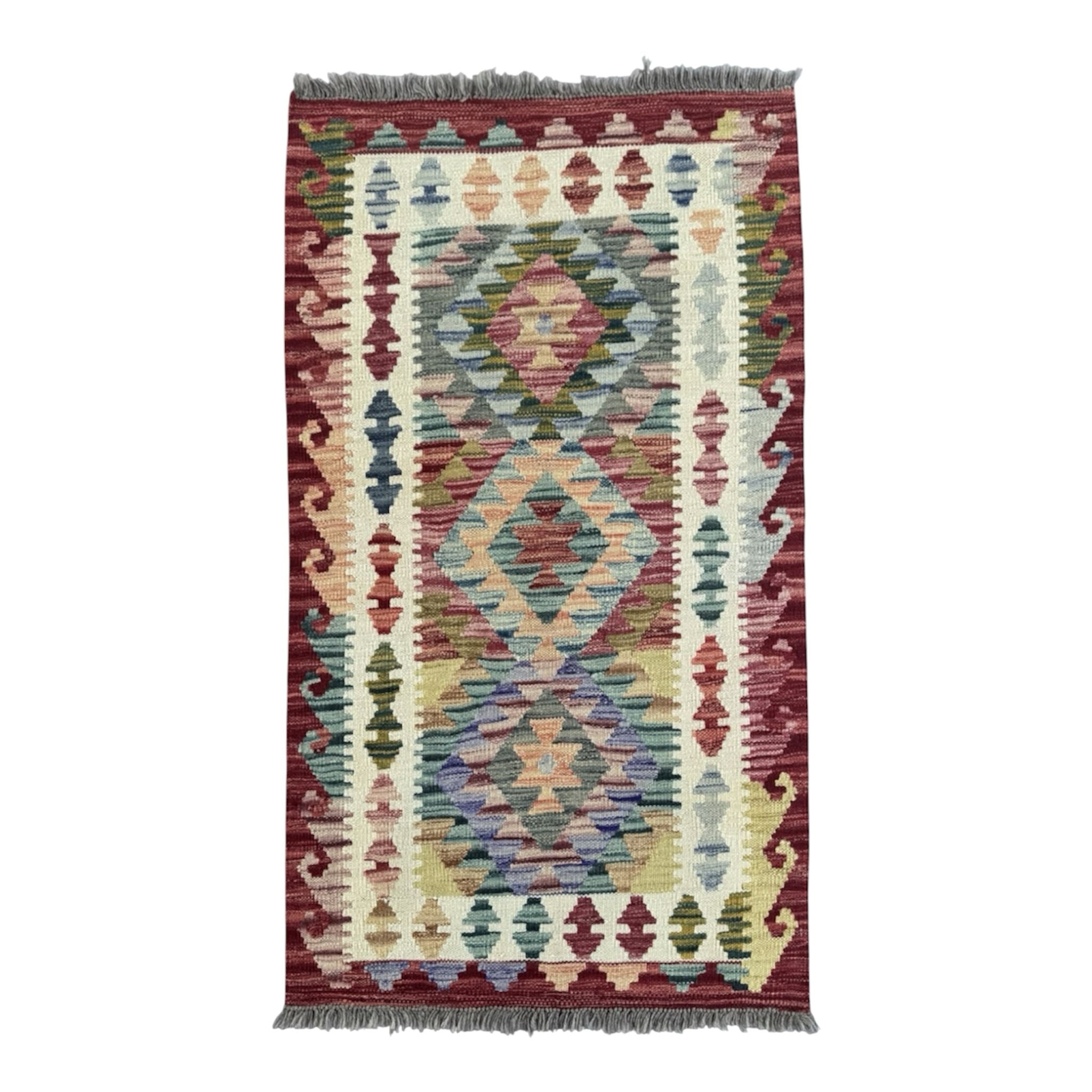 Handmade Afghan Kilim Rug 127 CM x 78 CM Sk#1436