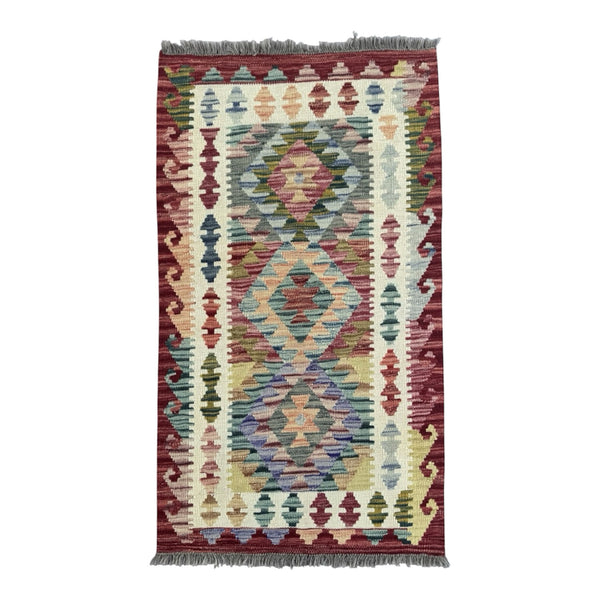Handmade Afghan Kilim Rug 127 CM x 78 CM Sk#1436
