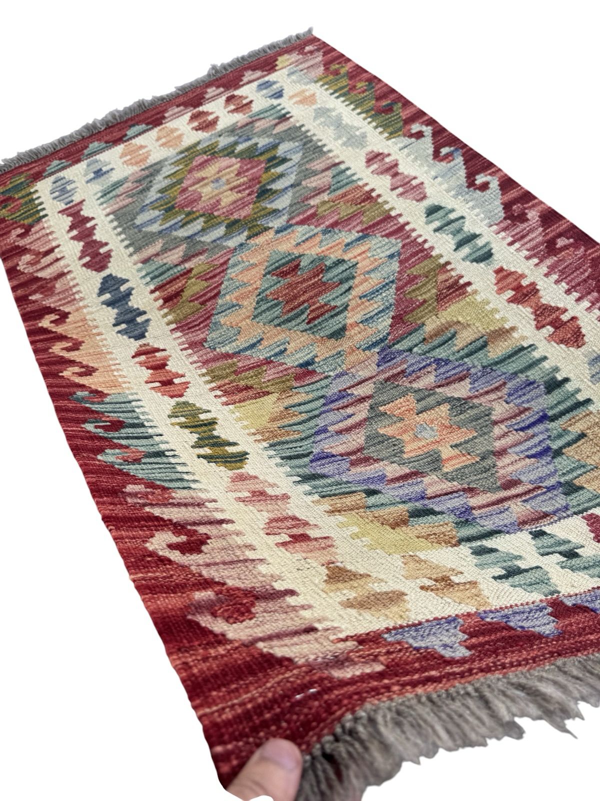 Handmade Afghan Kilim Rug 127 CM x 78 CM Sk#1436