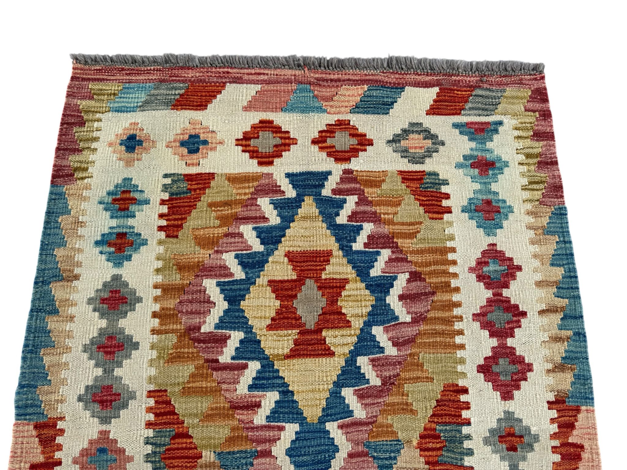 Handmade Afghan Kilim Rug 121 CM x 87 CM Sk#1437