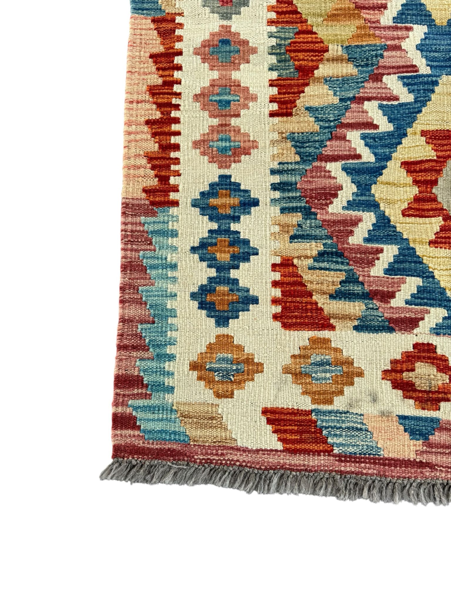 Handmade Afghan Kilim Rug 121 CM x 87 CM Sk#1437