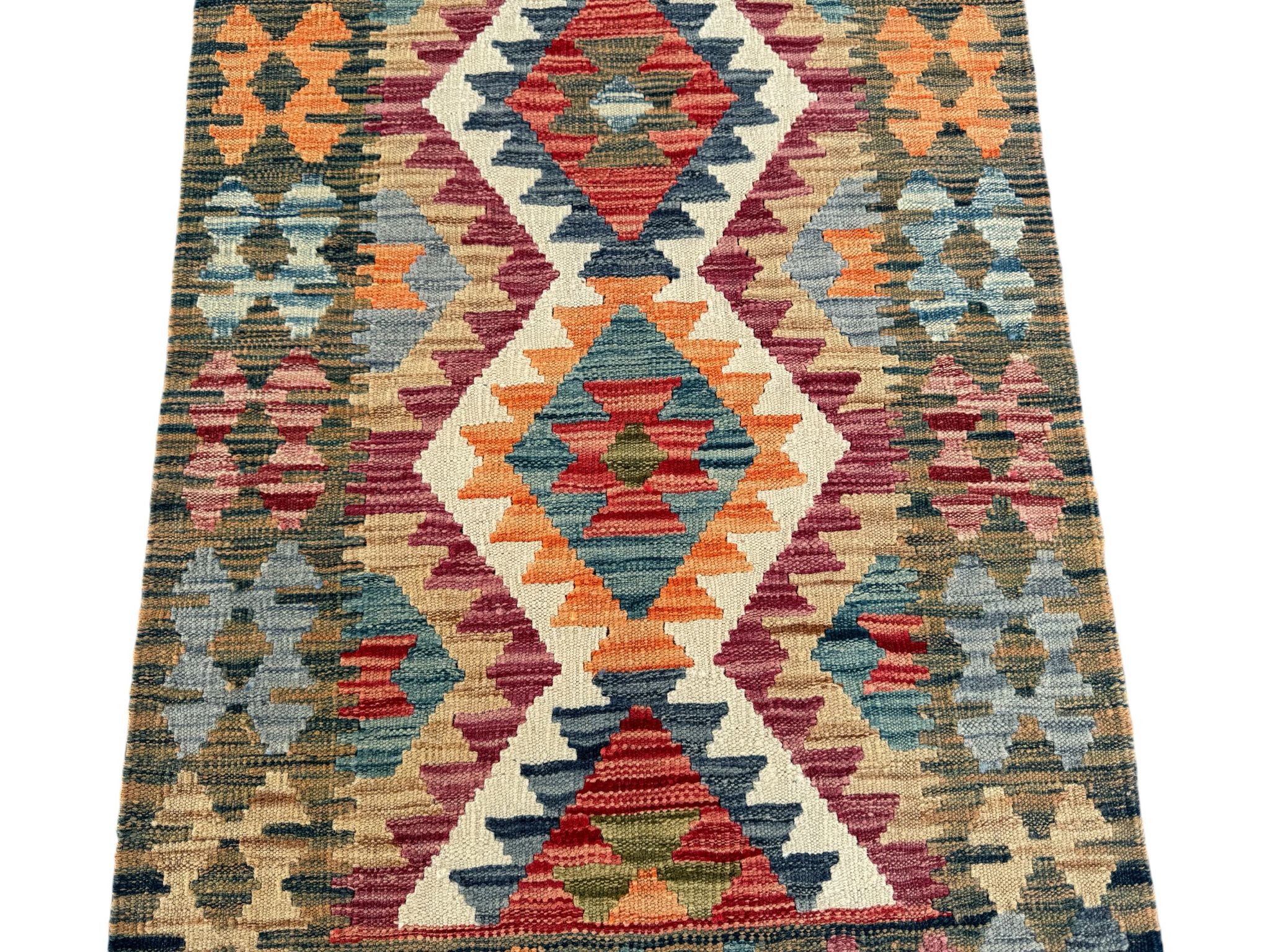 Handmade Afghan Kilim Rug 126 CM x 81 CM Sk#1438