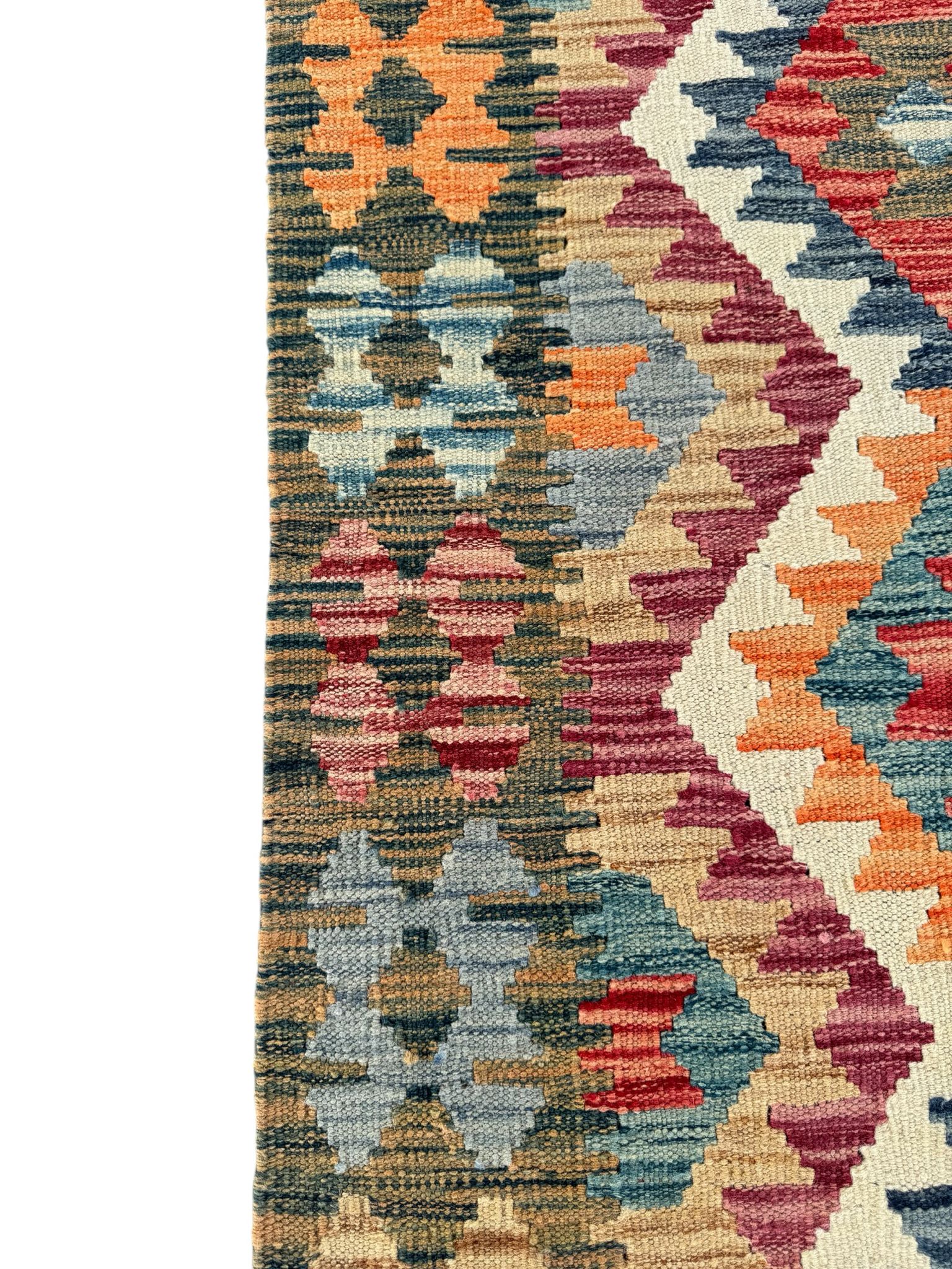 Handmade Afghan Kilim Rug 126 CM x 81 CM Sk#1438