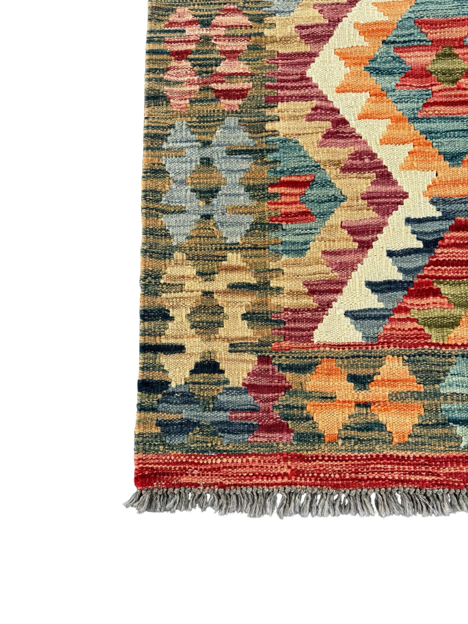 Handmade Afghan Kilim Rug 126 CM x 81 CM Sk#1438